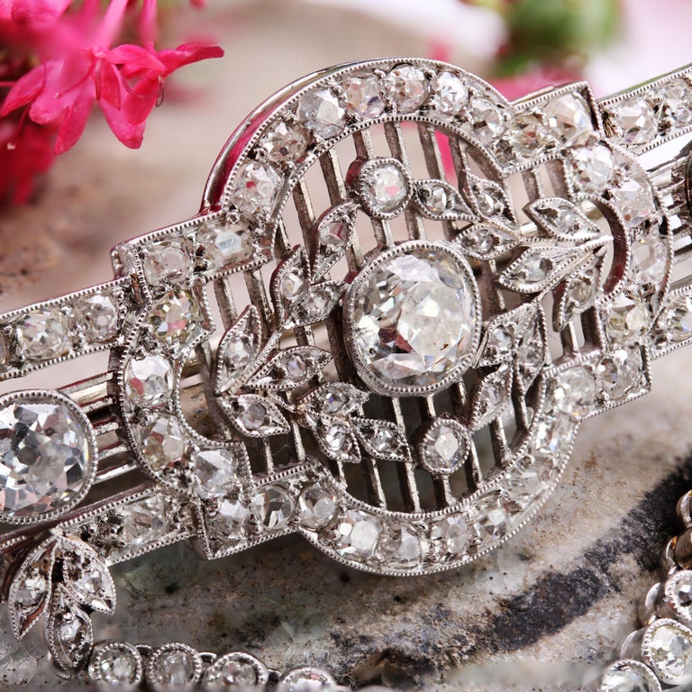Broche Vintage Fleur Filigrane Années 60 - Argentée, Style Dentelle, Bijou Ancien