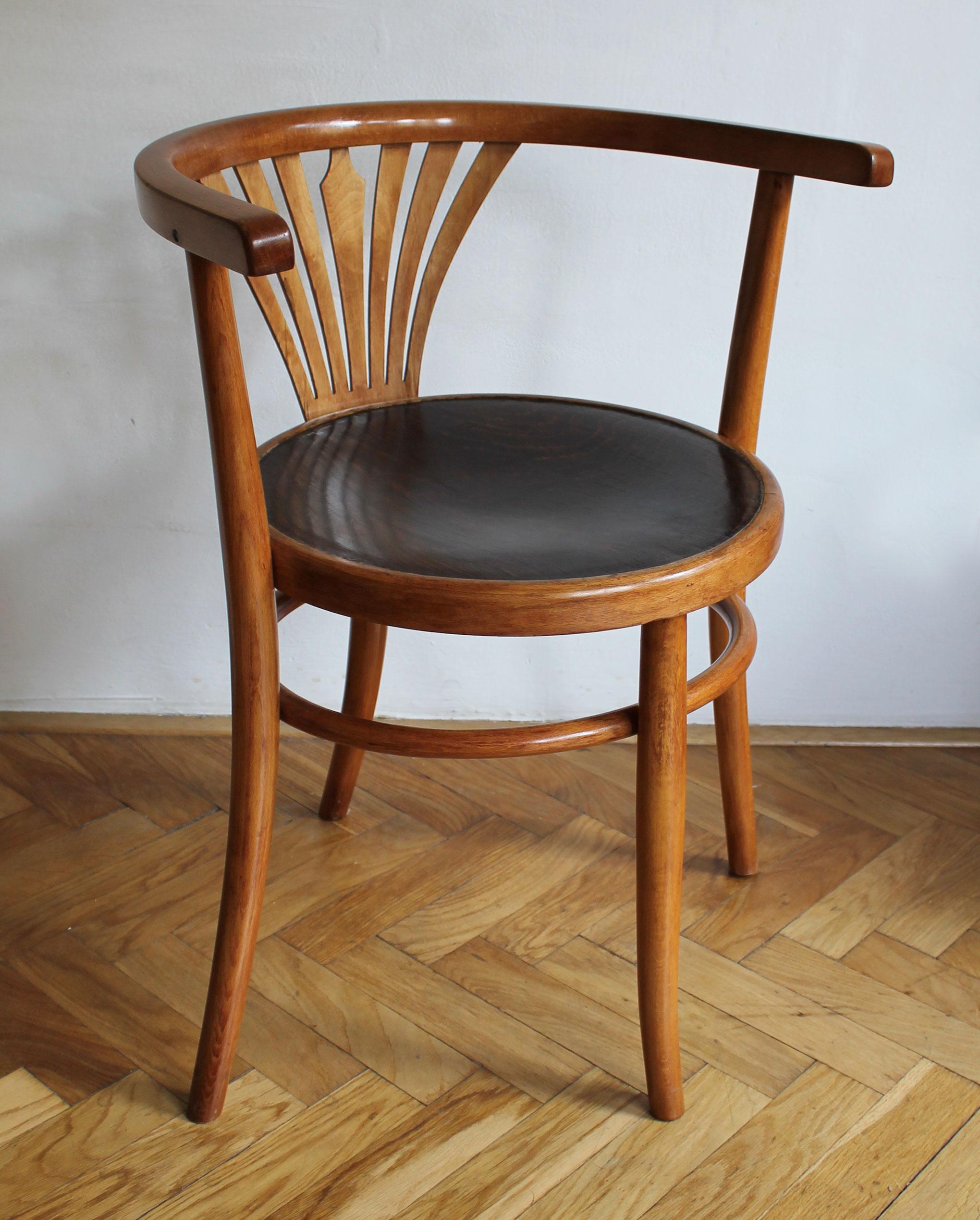 1920's Dining Chair model B 28 by Thonet For Sale 2