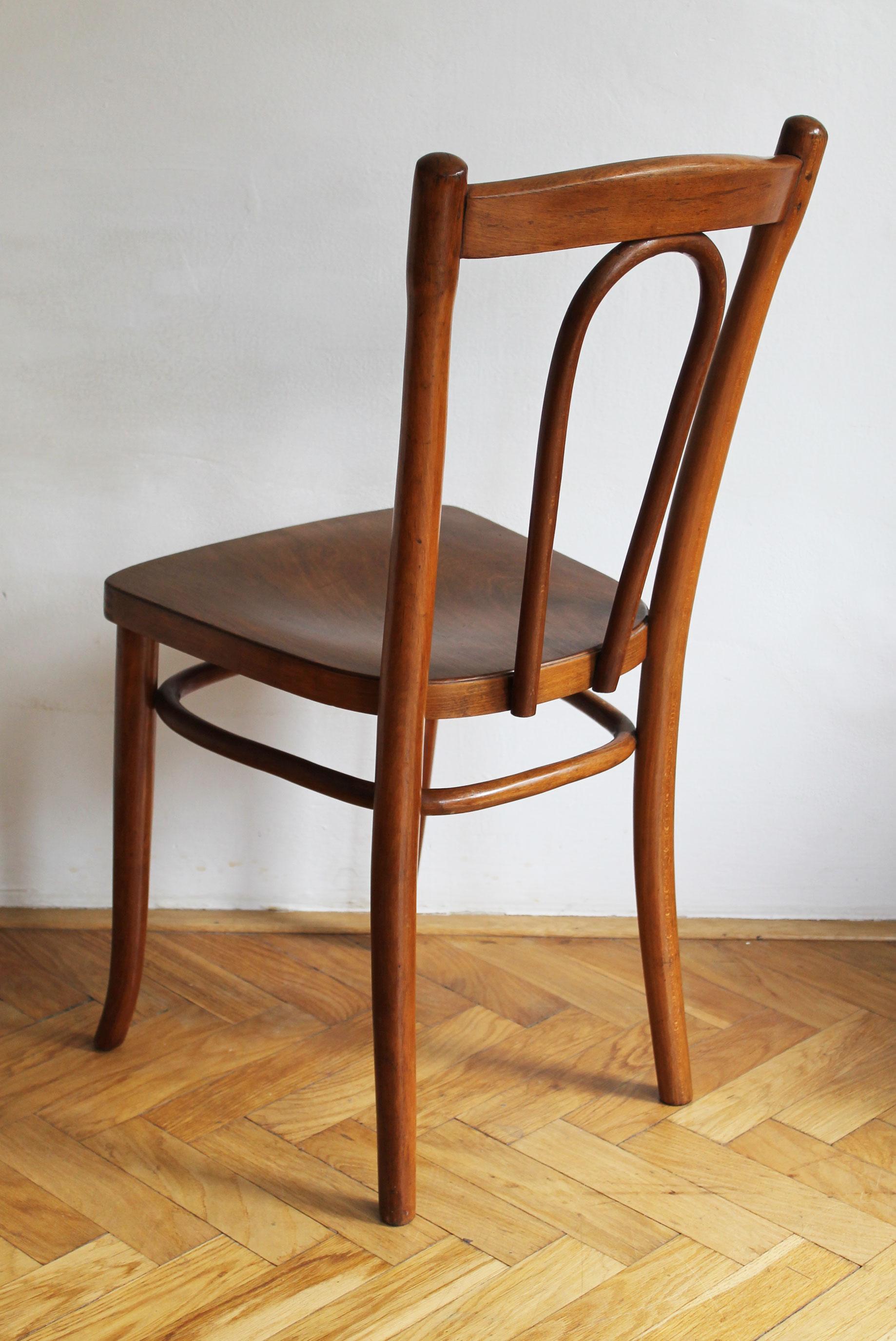 Art Nouveau 1920's Dining Chair Model No. 105 by Gebrüder Thonet For Sale