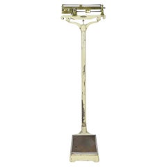 1920s Doctors' Medical Scale Mechanical Stand Up with Weights