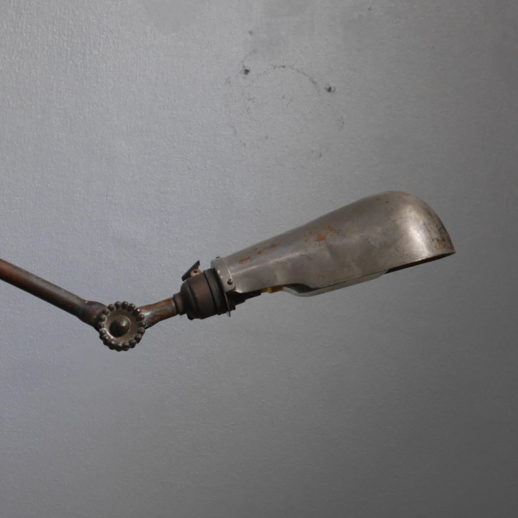 1920's Dugdills Brass Wall Lamp 4