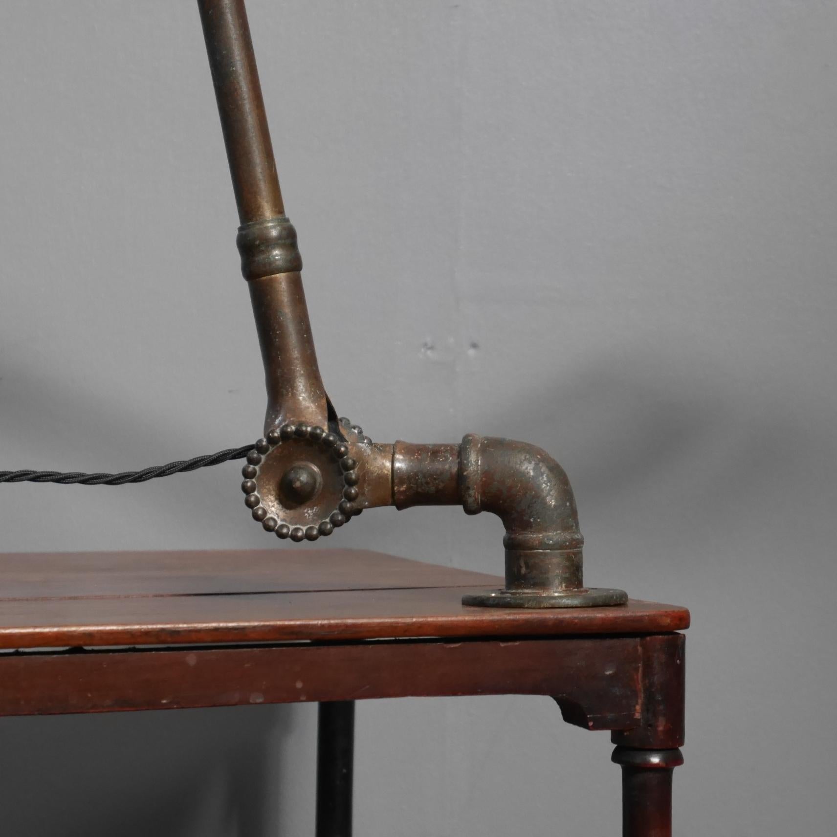 1920's Dugdills Brass Wall Lamp In Good Condition In Downham Market, GB