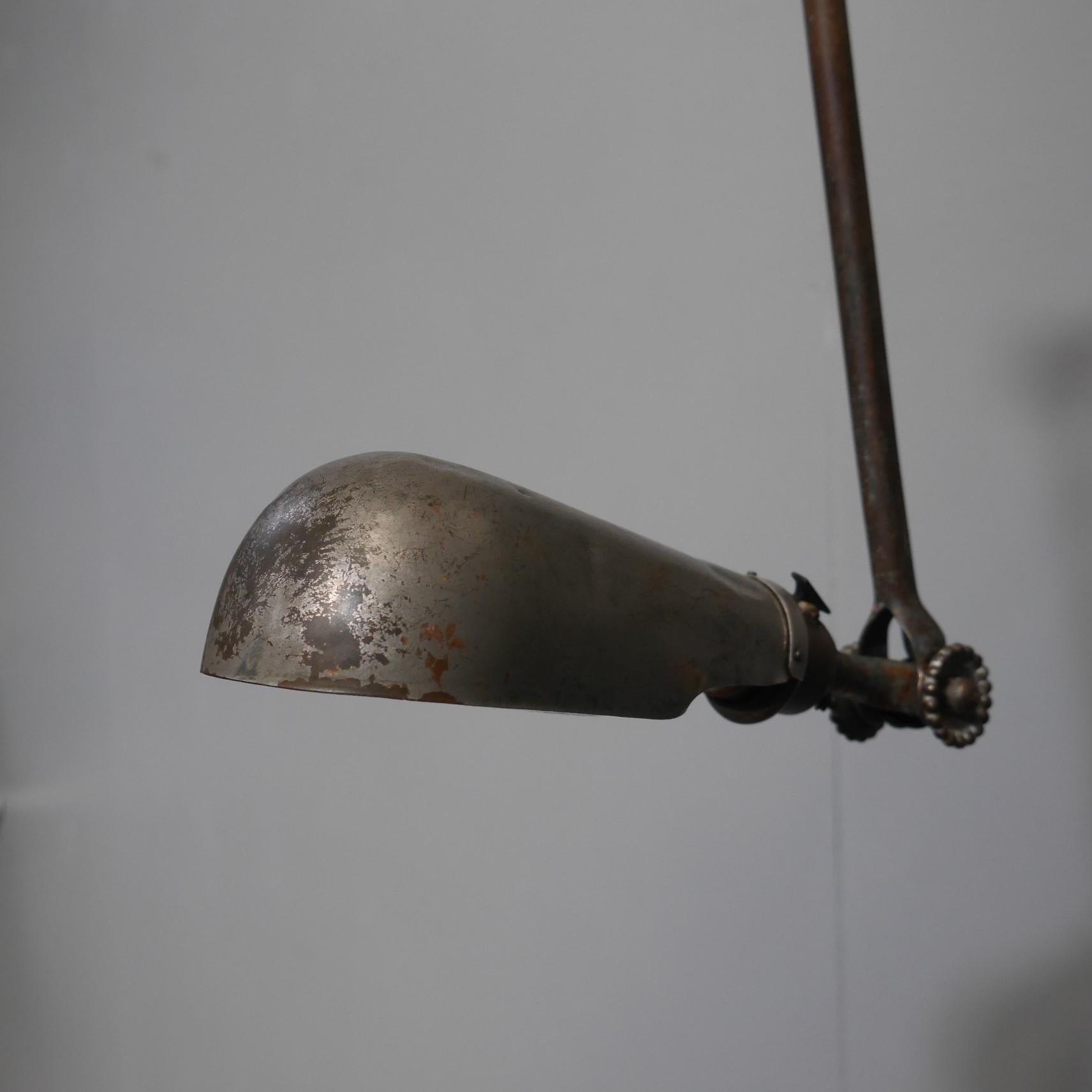 Early 20th Century 1920's Dugdills Brass Wall Lamp