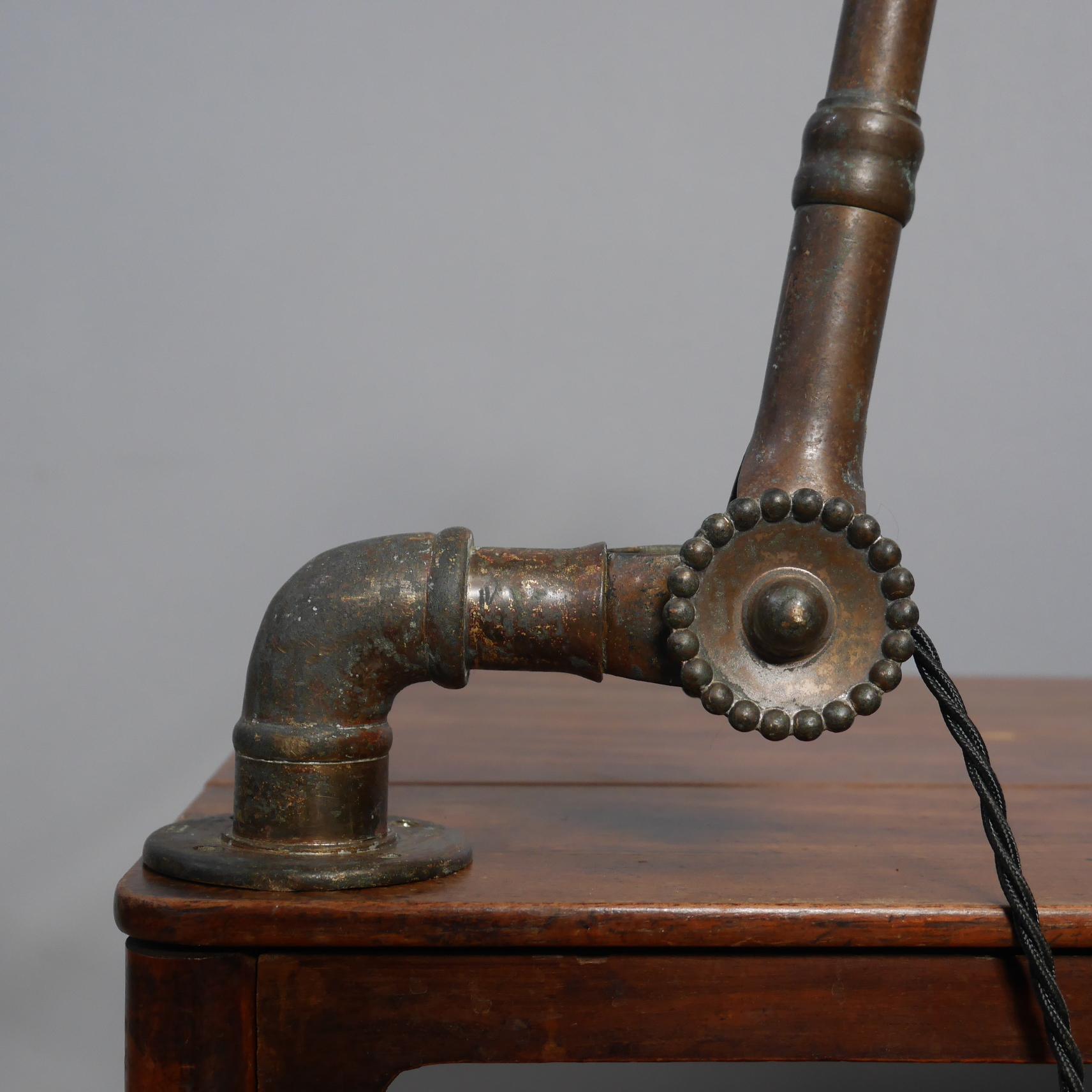 1920's Dugdills Brass Wall Lamp 2