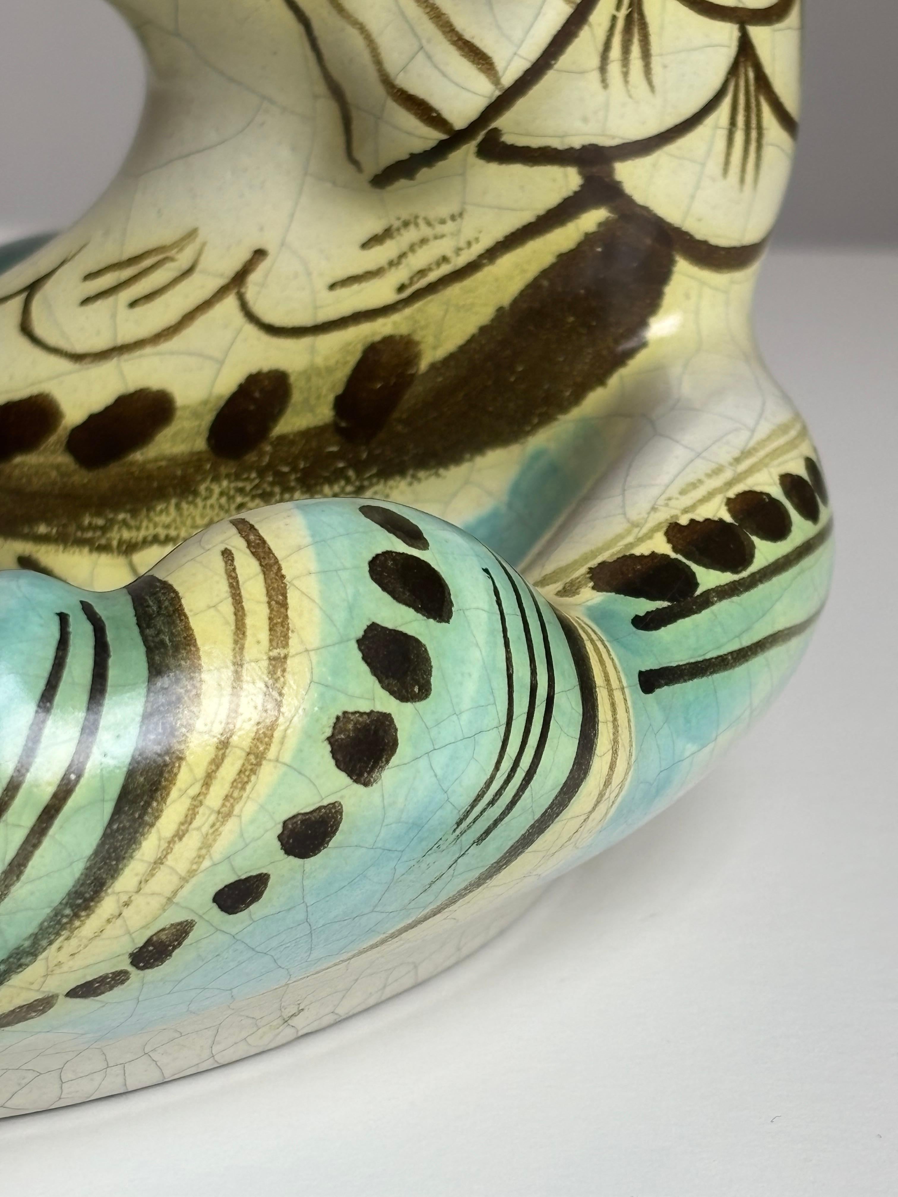 1920s Ebeling Art Nouveau Figurine Vide-Poche Bowl, Suecia en venta 5