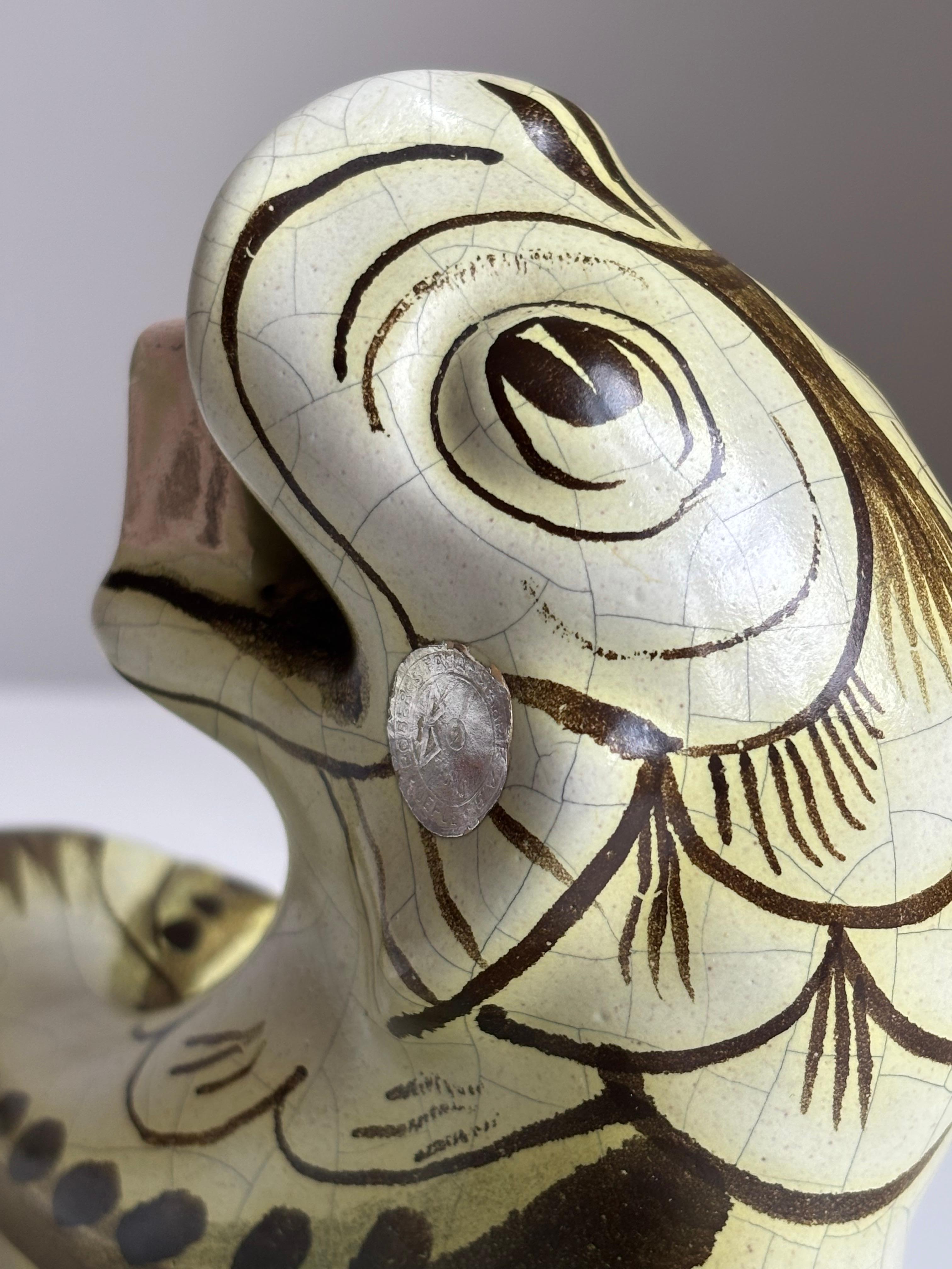 1920s Ebeling Art Nouveau Figurine Vide-Poche Bowl, Suecia en venta 2