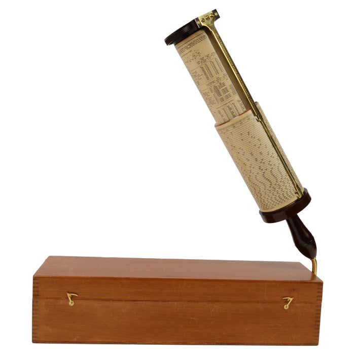 1920s Ebonite and Brass Spiral Fuller Slide-Rule Antique Scientific ...