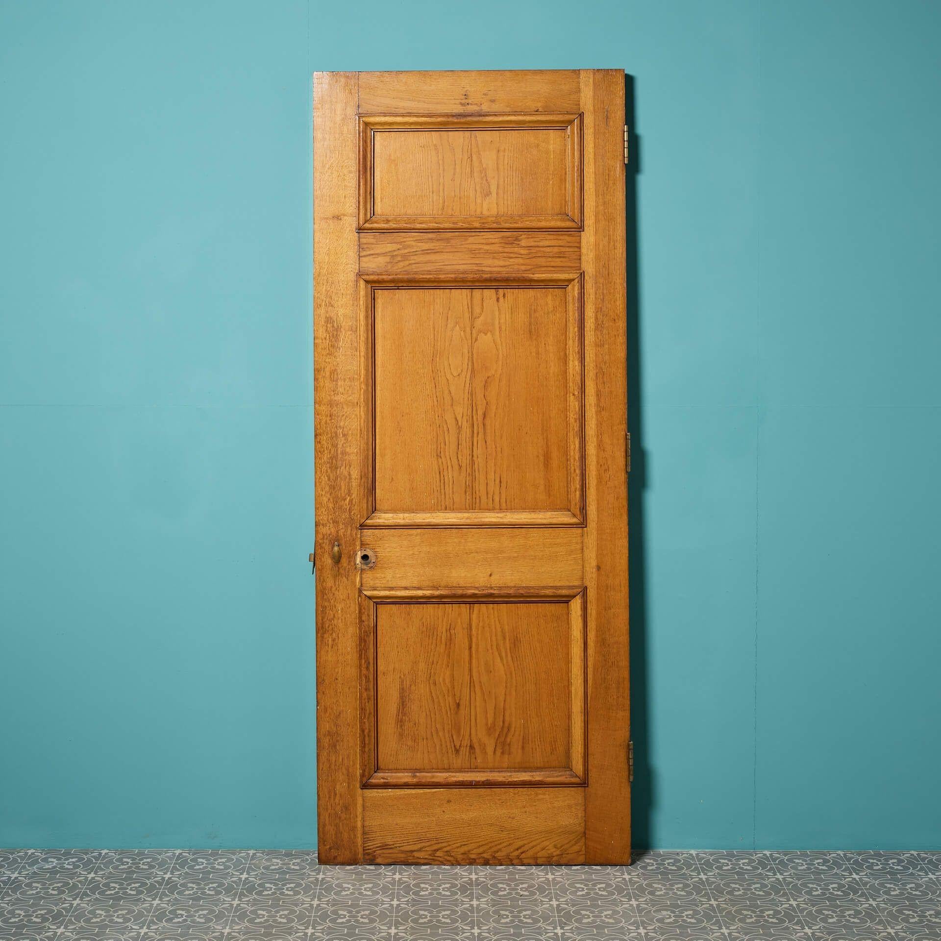 Art Deco 1920s Edwardian Style Oak Door For Sale
