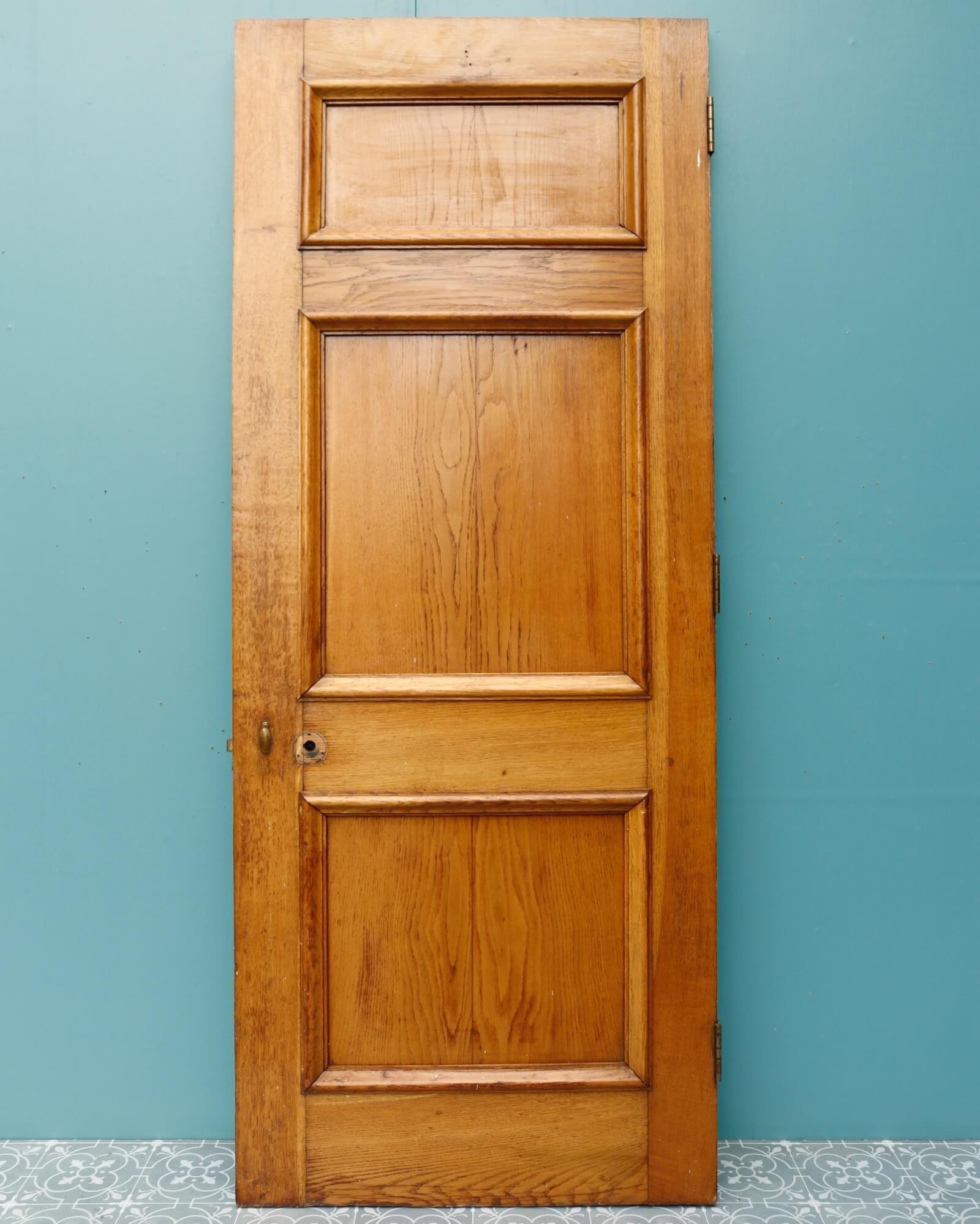 1920er Jahre Edwardian Style Eiche Tür mit Rahmen und Architrav (Englisch) im Angebot