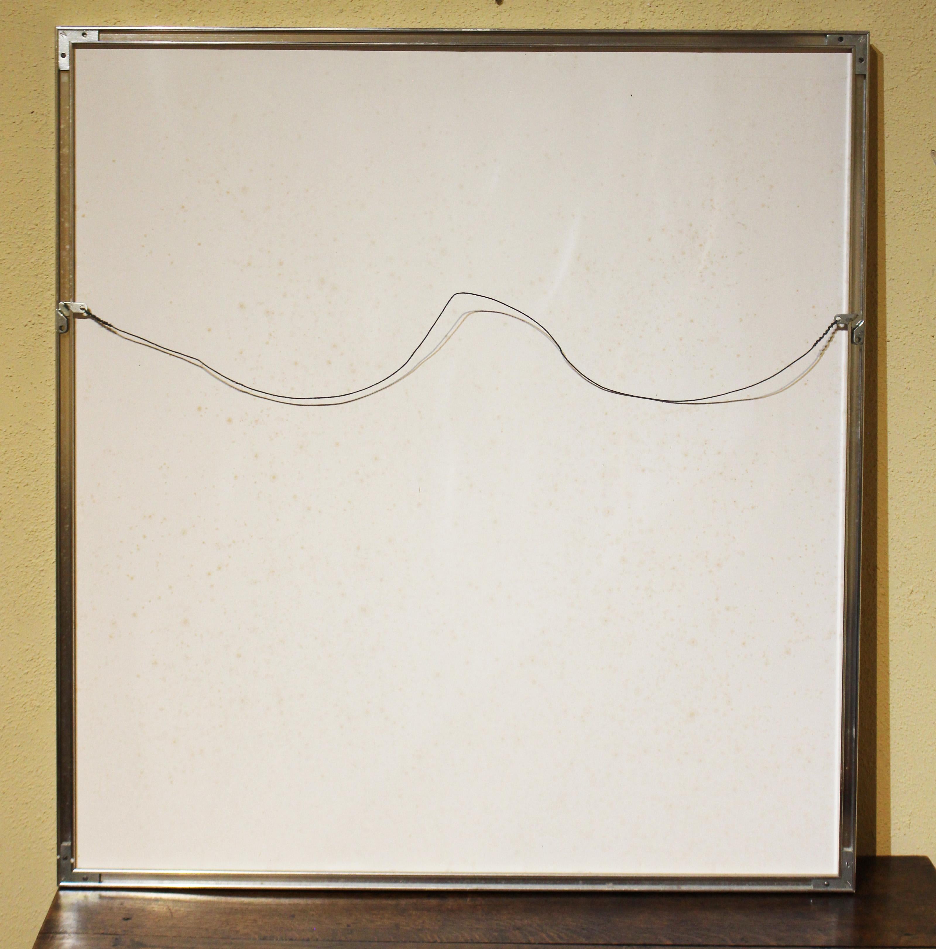 Antike ägyptische Applikationsplatte aus den 1920er Jahren in einem Rahmen. Es wurde von der Großtante des jetzigen Besitzers bei einem Besuch nach der Entdeckung des Grabes von König Tut im Jahr 1922 mitgebracht. Diese applizierten Wandteppiche der