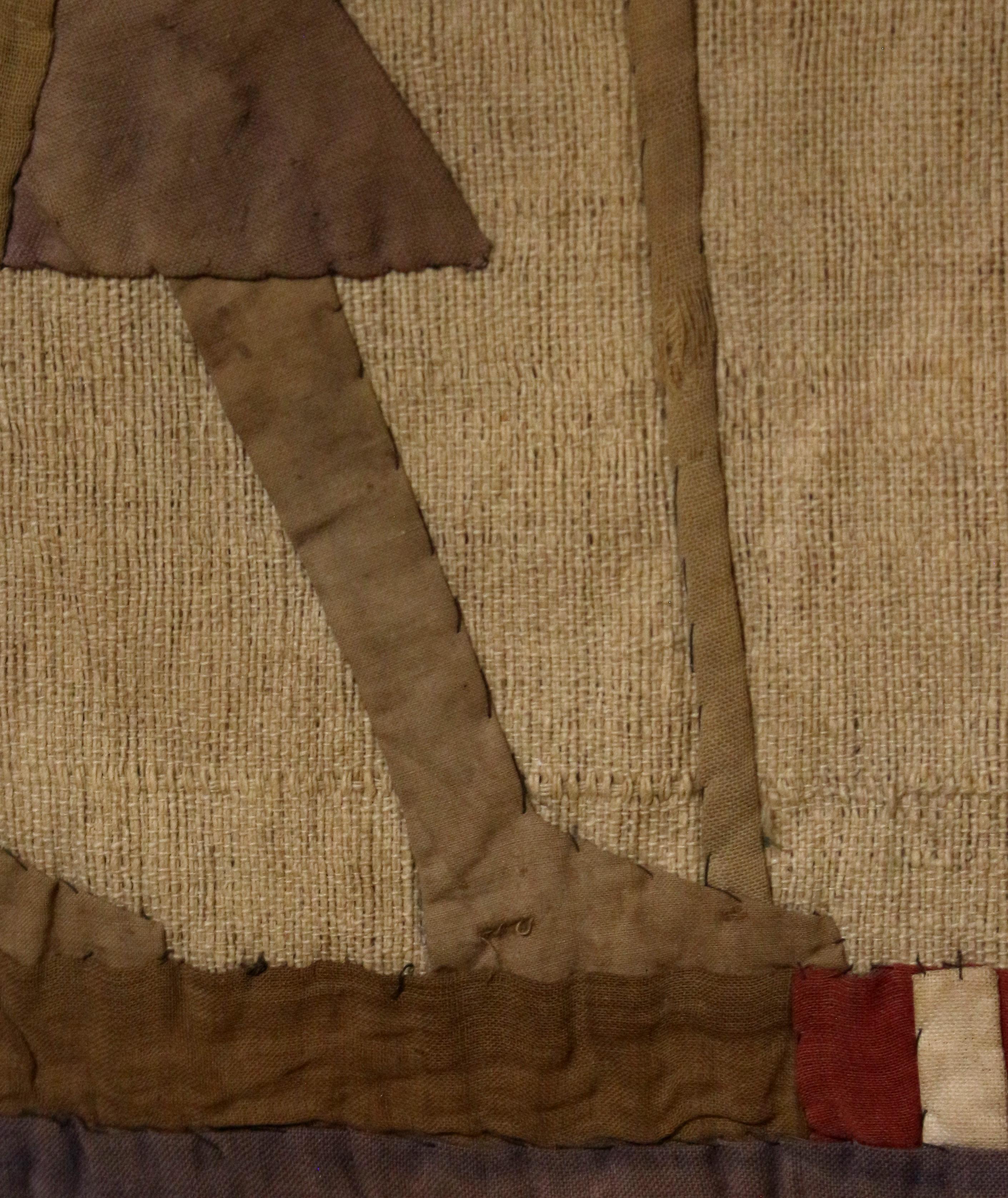 1920er Jahre ägyptische Appliqué-Paneel in Rahmen im Zustand „Gut“ im Angebot in Chapel Hill, NC