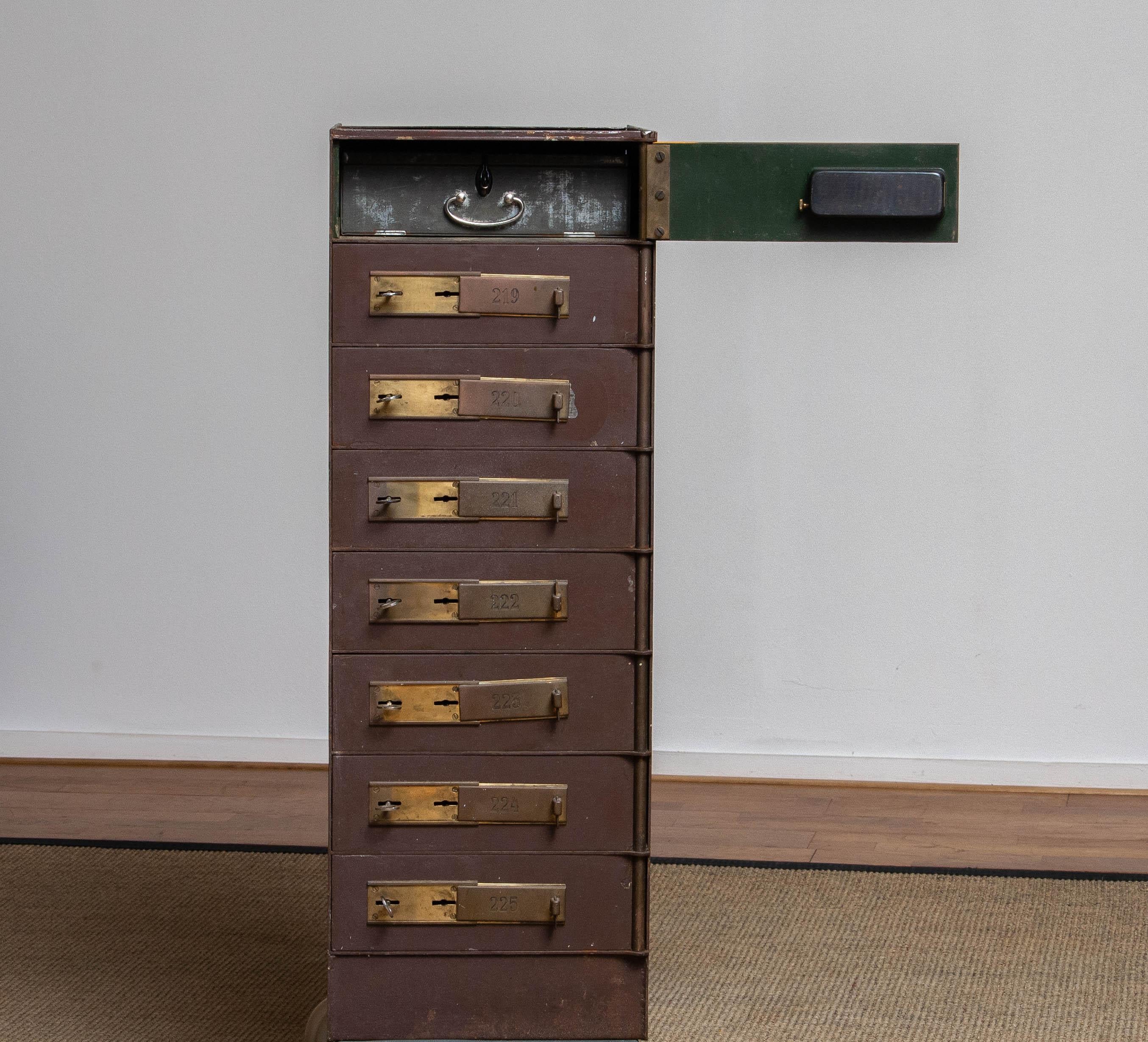 vintage safety deposit box