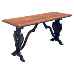 Used 1920's Elgin A. Simonds Solid Walnut Console Table