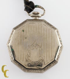 1920's Elgin Gold-Filled Decagon Open Face Pocket Watch, Size 12S