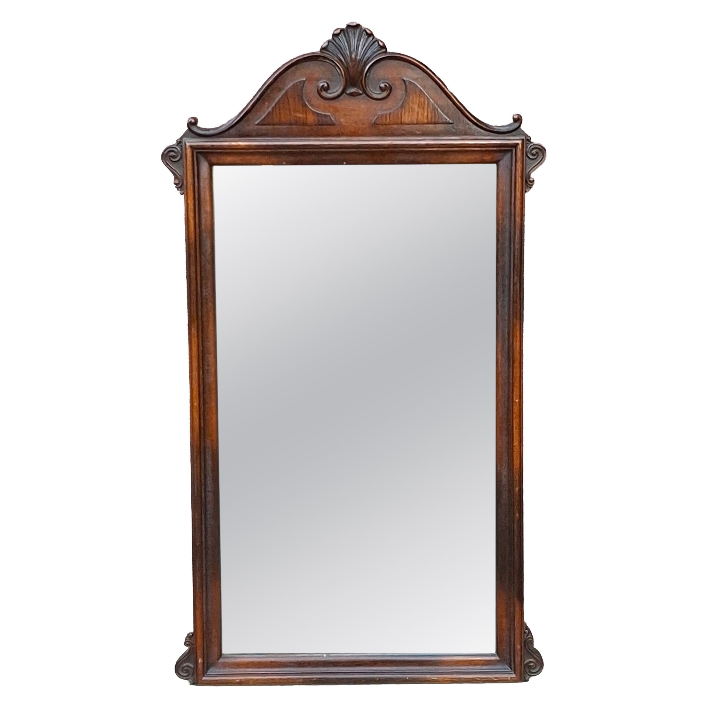 1920s Elite Furniture Co. Neoclassical Mahogany Wall Mirror