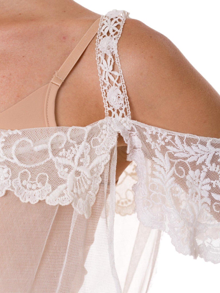 Embroidered Lace Cotton Short Sleeve Dress