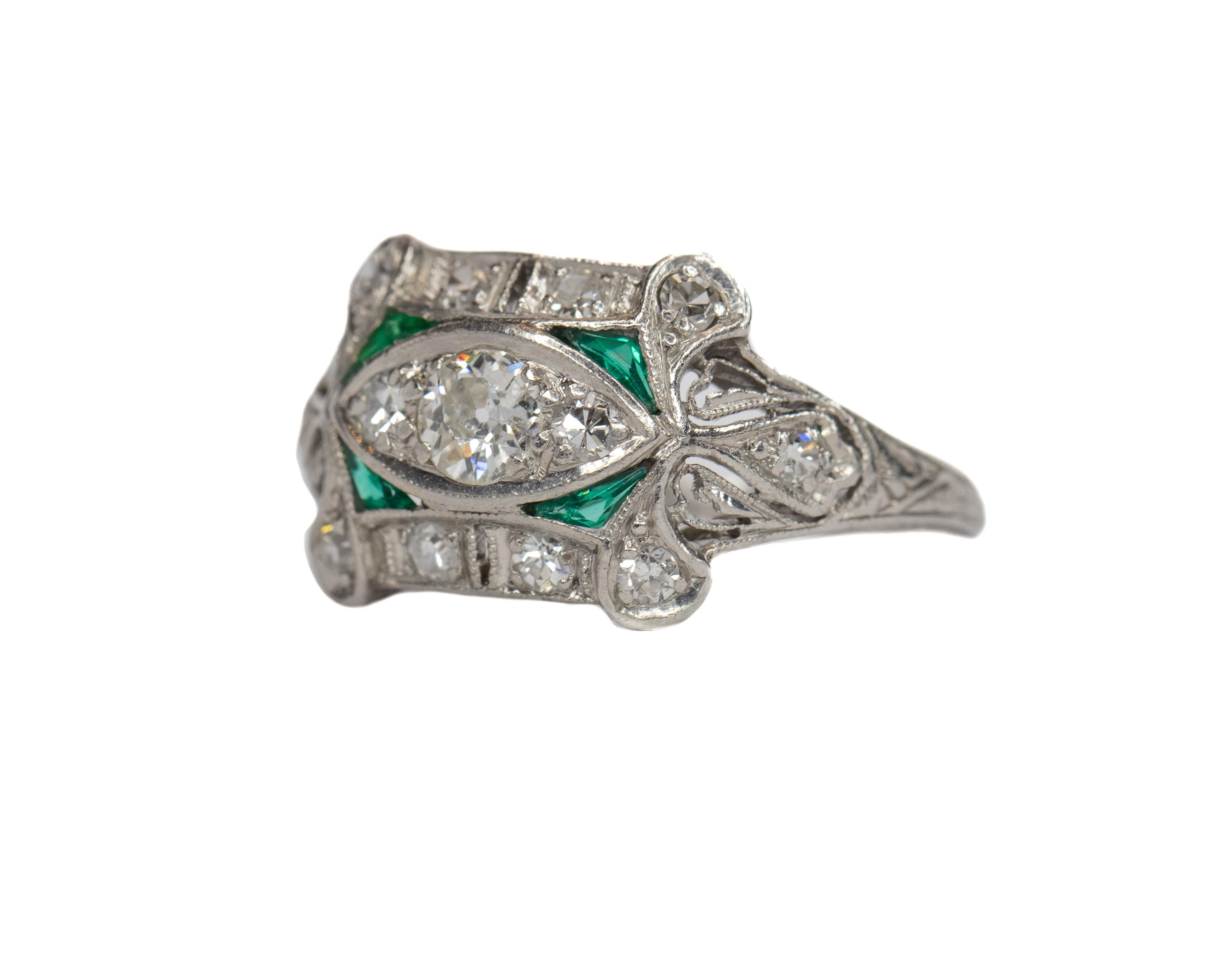 1920s emerald ring