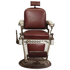 1920s Emil J. Padair Barber Chair