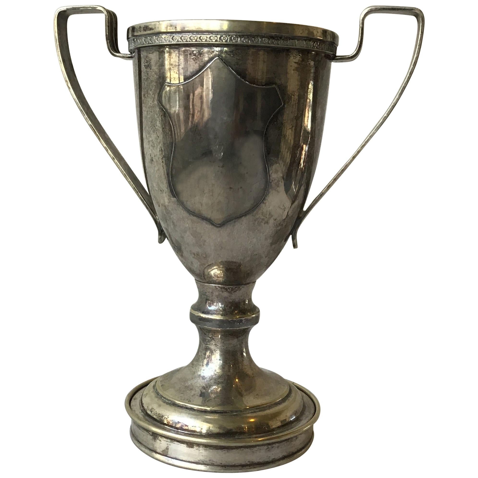 1920s Empire Art Silver Plate Juicer/Cocktail Skaker Disguised as a Trophy