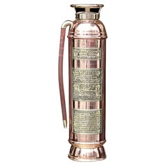 Antique 1920's Empire Brass Fire Extinguisher