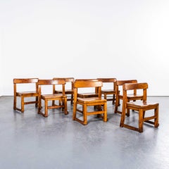 1920's English Children's Stacking School Hall Chairs