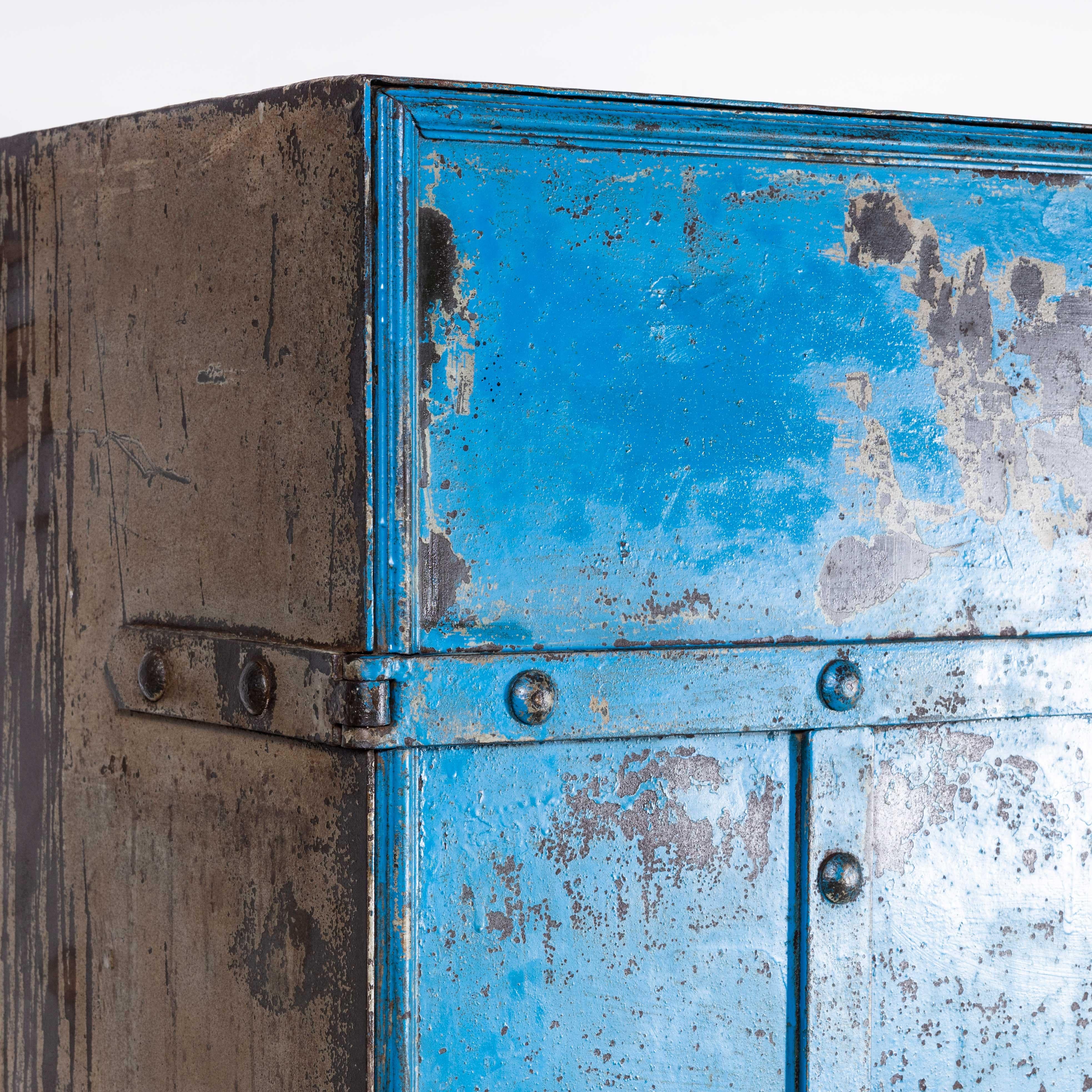1920s English Industrial Strong Locker For Sale 5