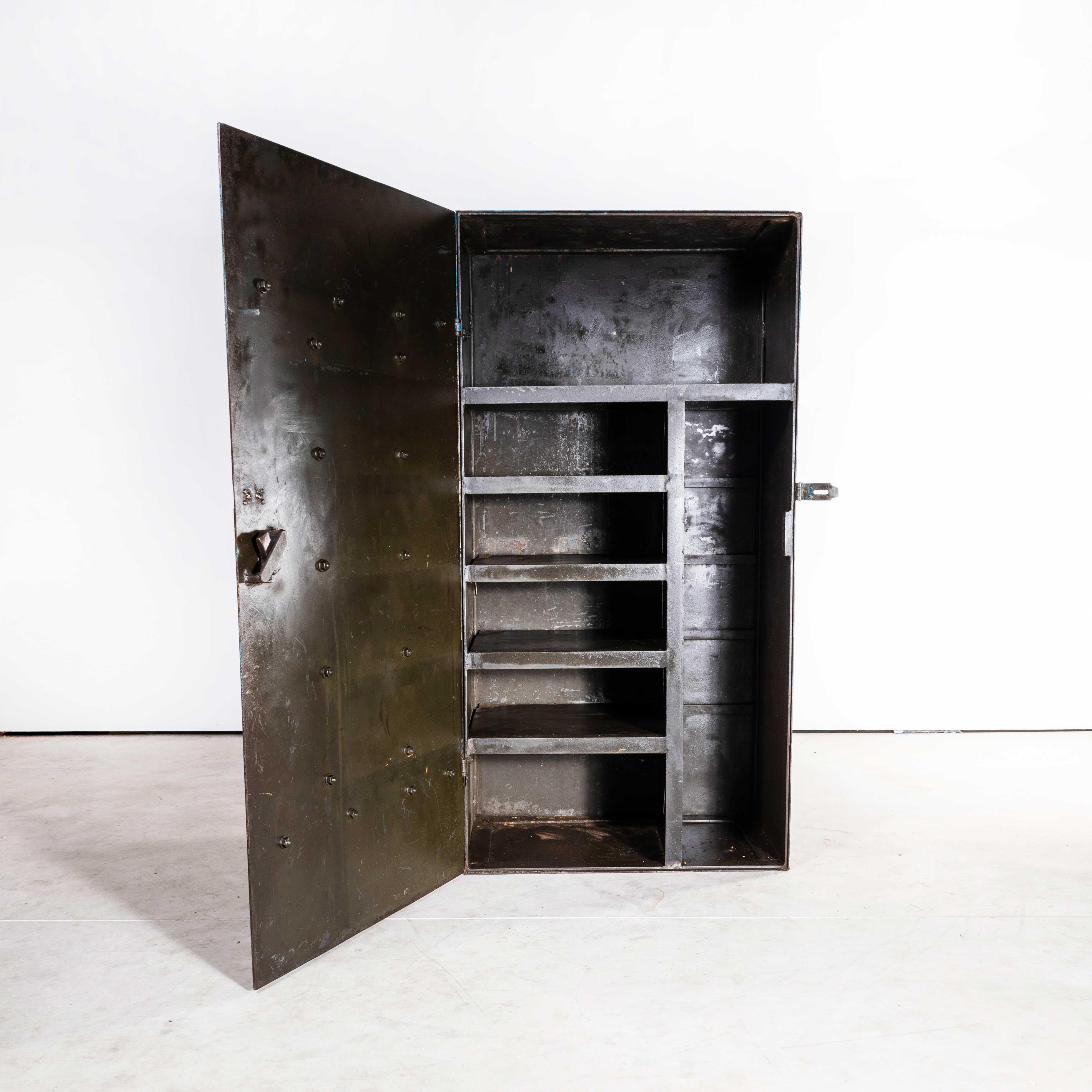 1920s English Industrial Strong Locker For Sale 6