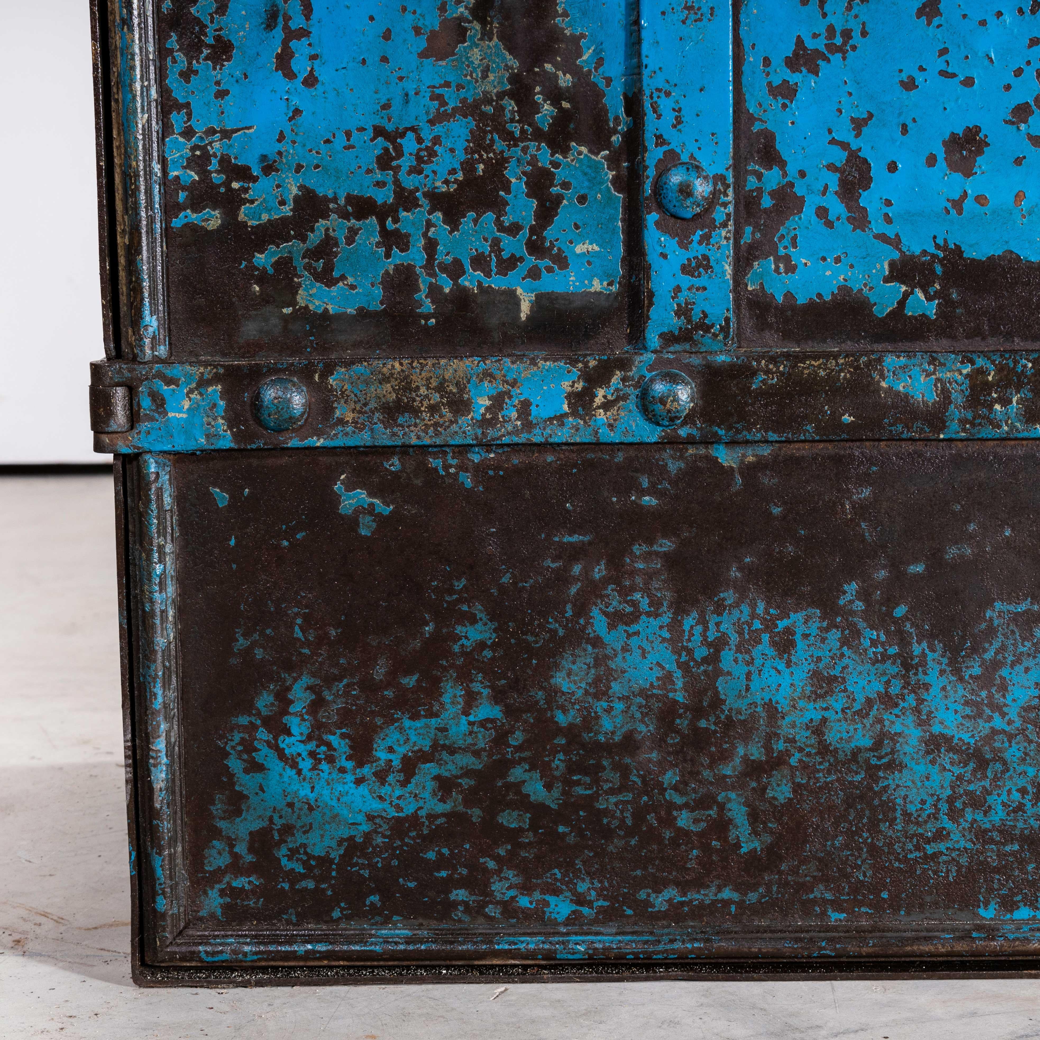 1920s English Industrial Strong Locker For Sale 4