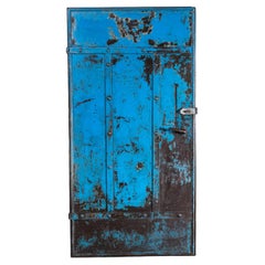 Antique 1920s English Industrial Strong Locker