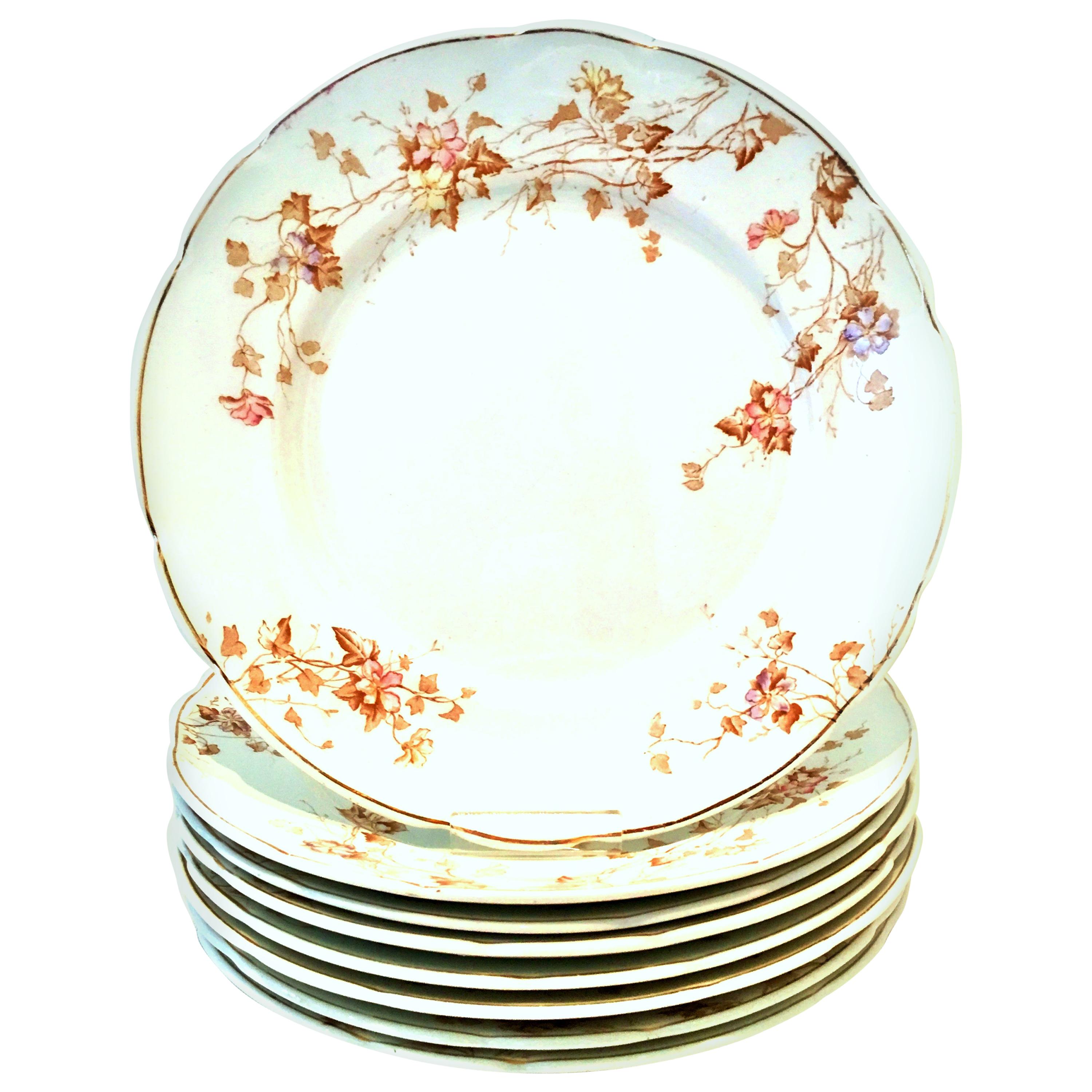 1920s English Ironstone Dinner Plates by Johnson Brothers Set of 8 For Sale