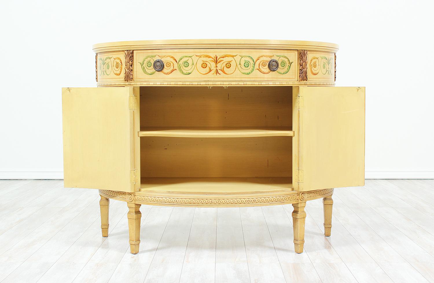 1920s English Neoclassical Painted Console In Good Condition In Los Angeles, CA