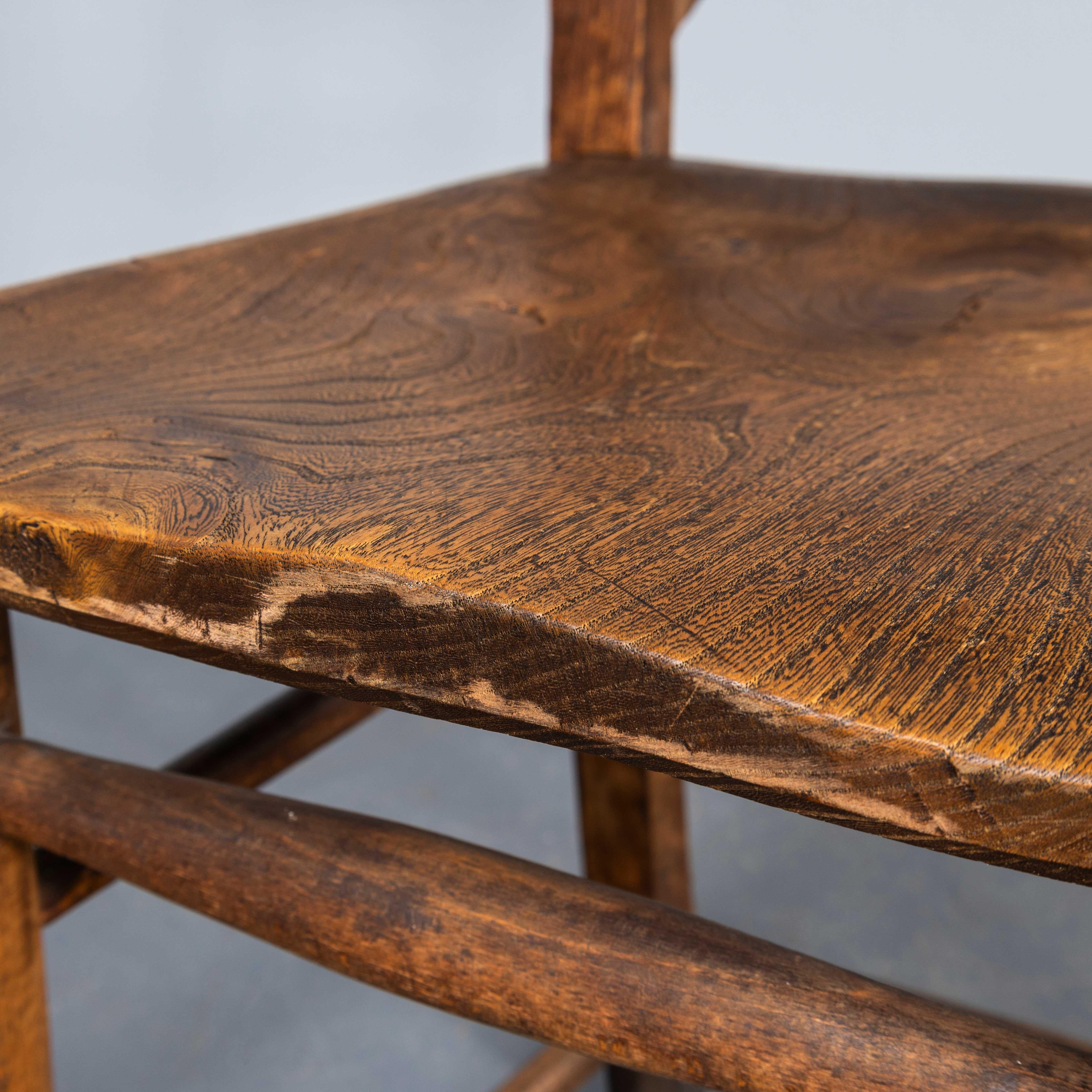 1920's English Pilgrim Chapel Dining Chairs - Large Qty Available 6