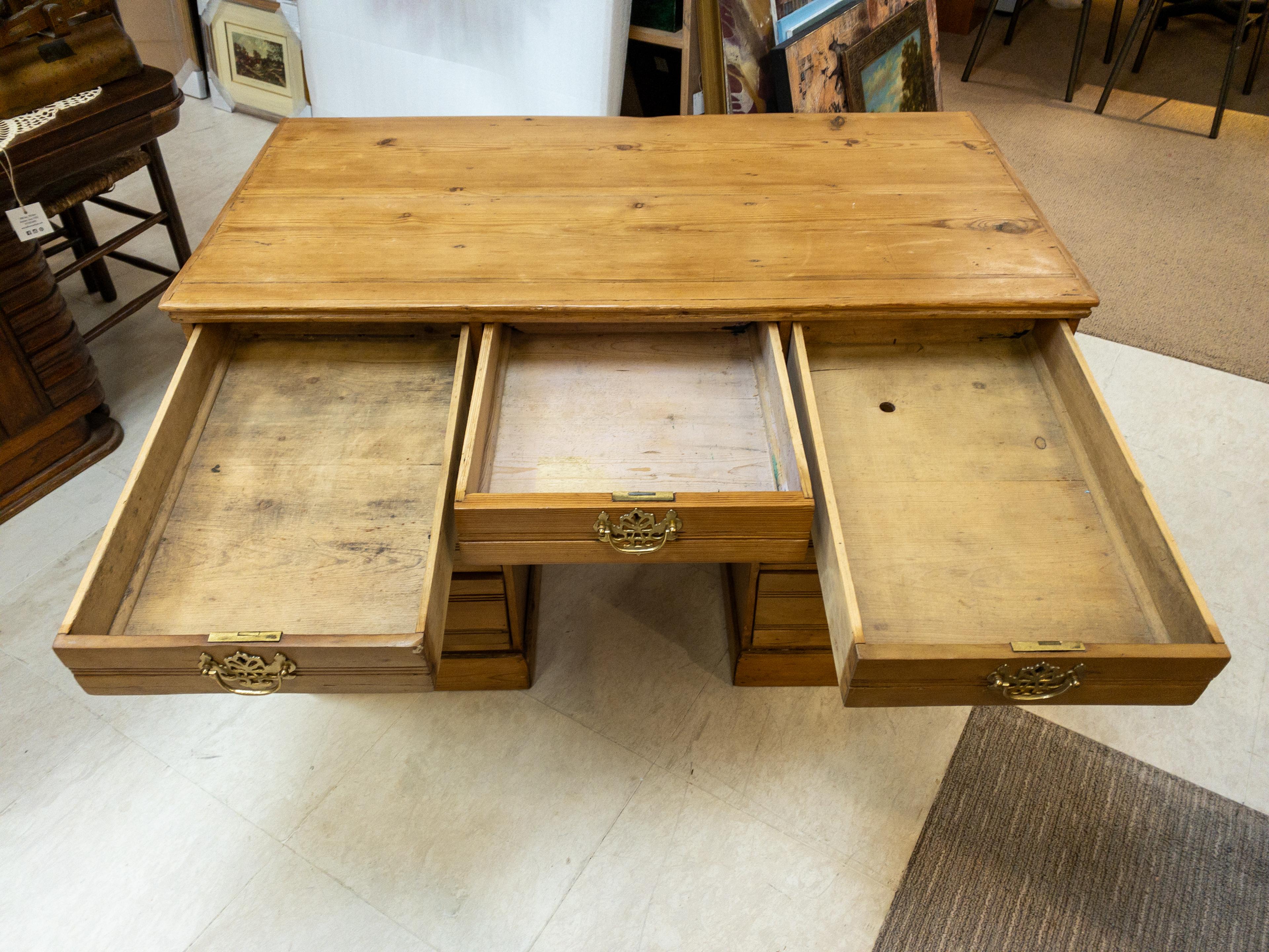 1920's English Pine Desk For Sale 6