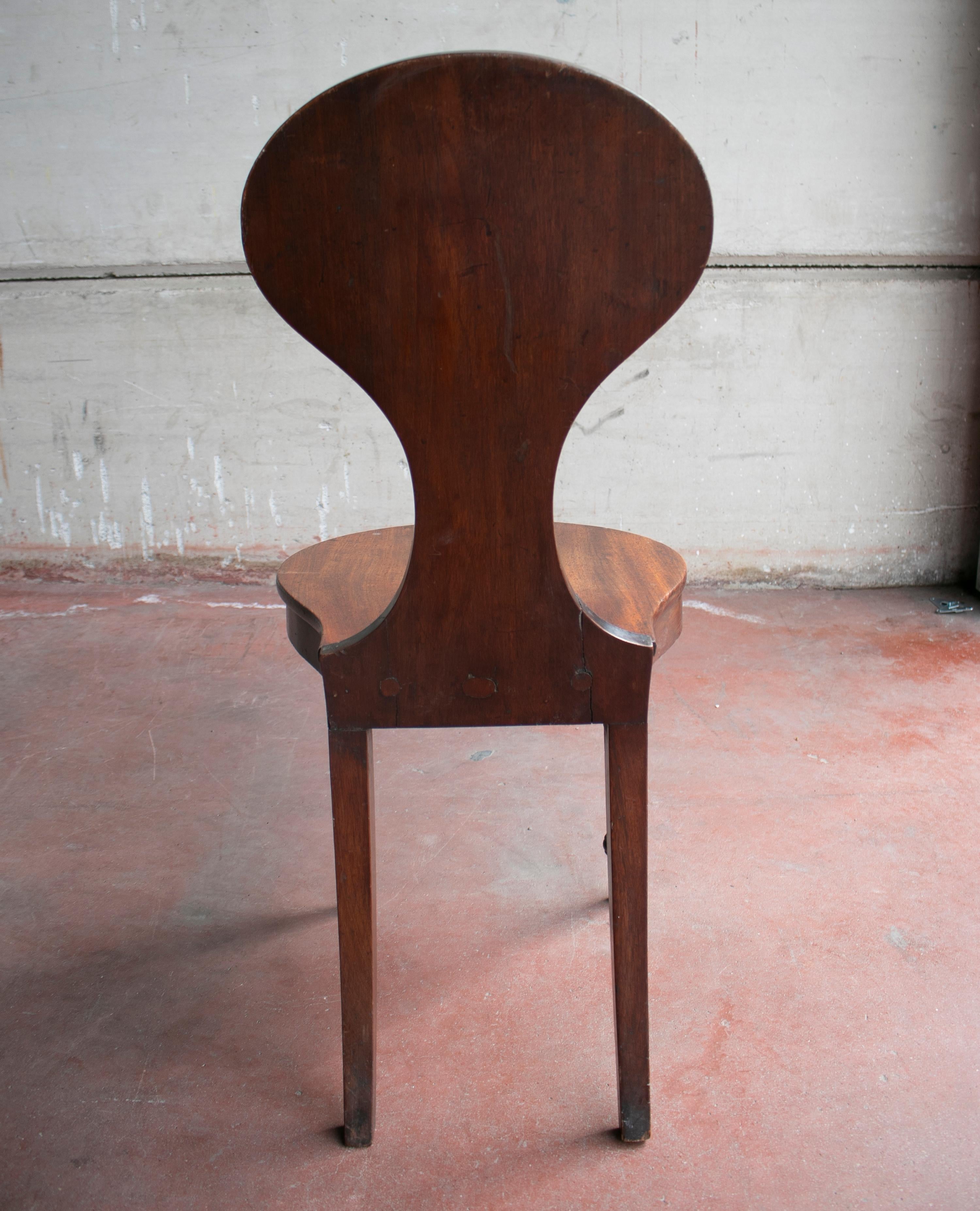 1920s English Smokers Wooden Chair For Sale 1