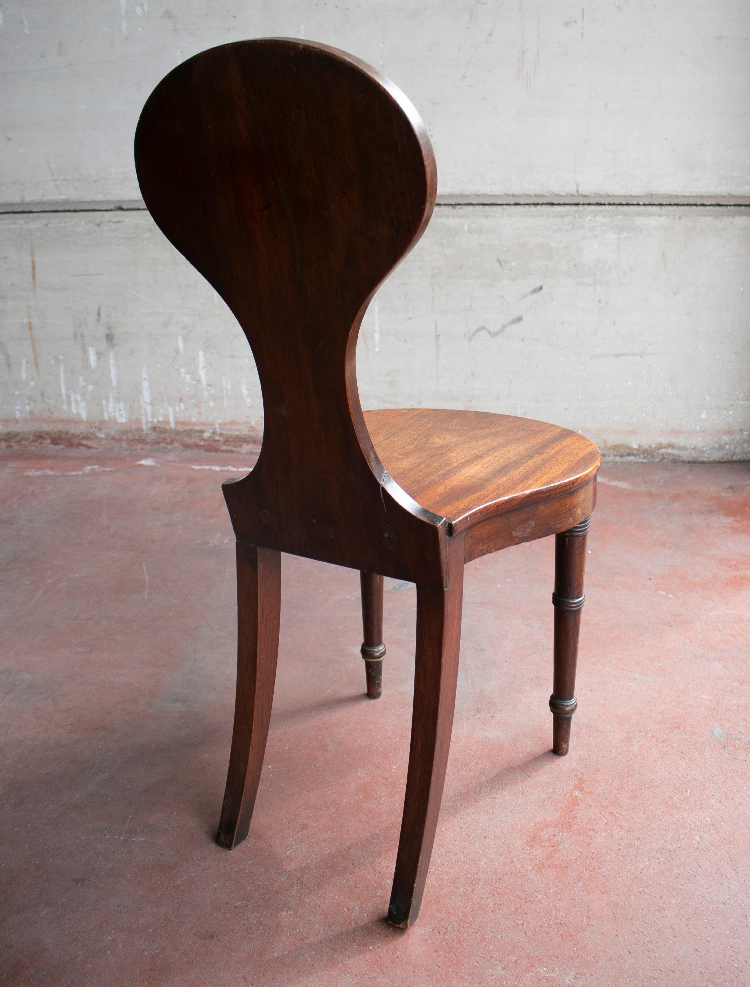 1920s English Smokers Wooden Chair For Sale 2