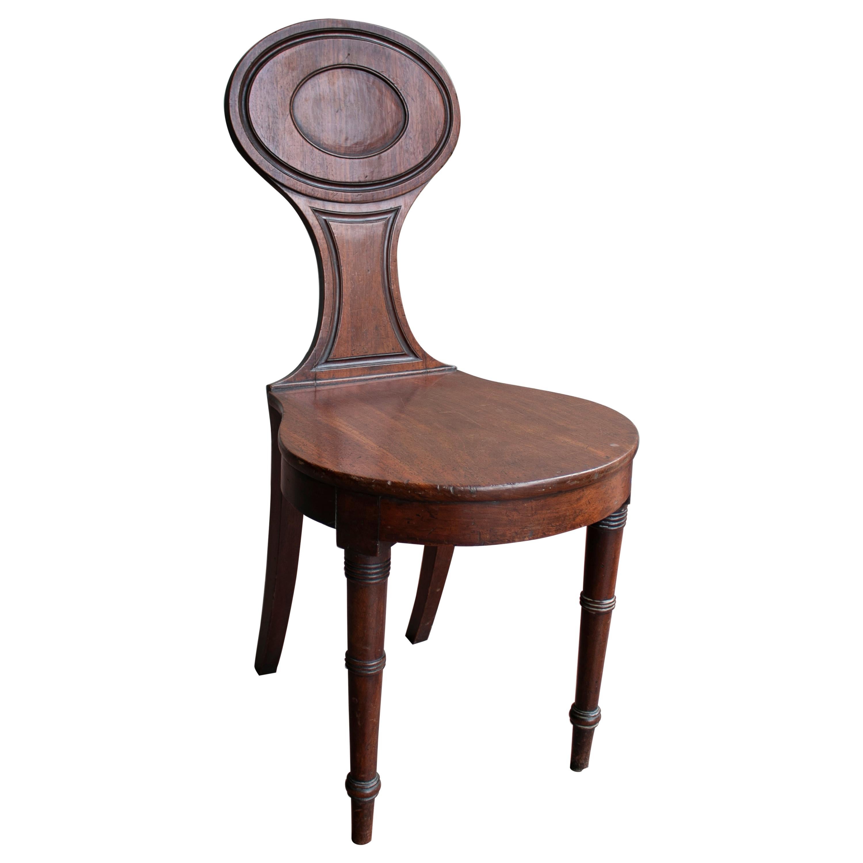 1920s English Smokers Wooden Chair For Sale