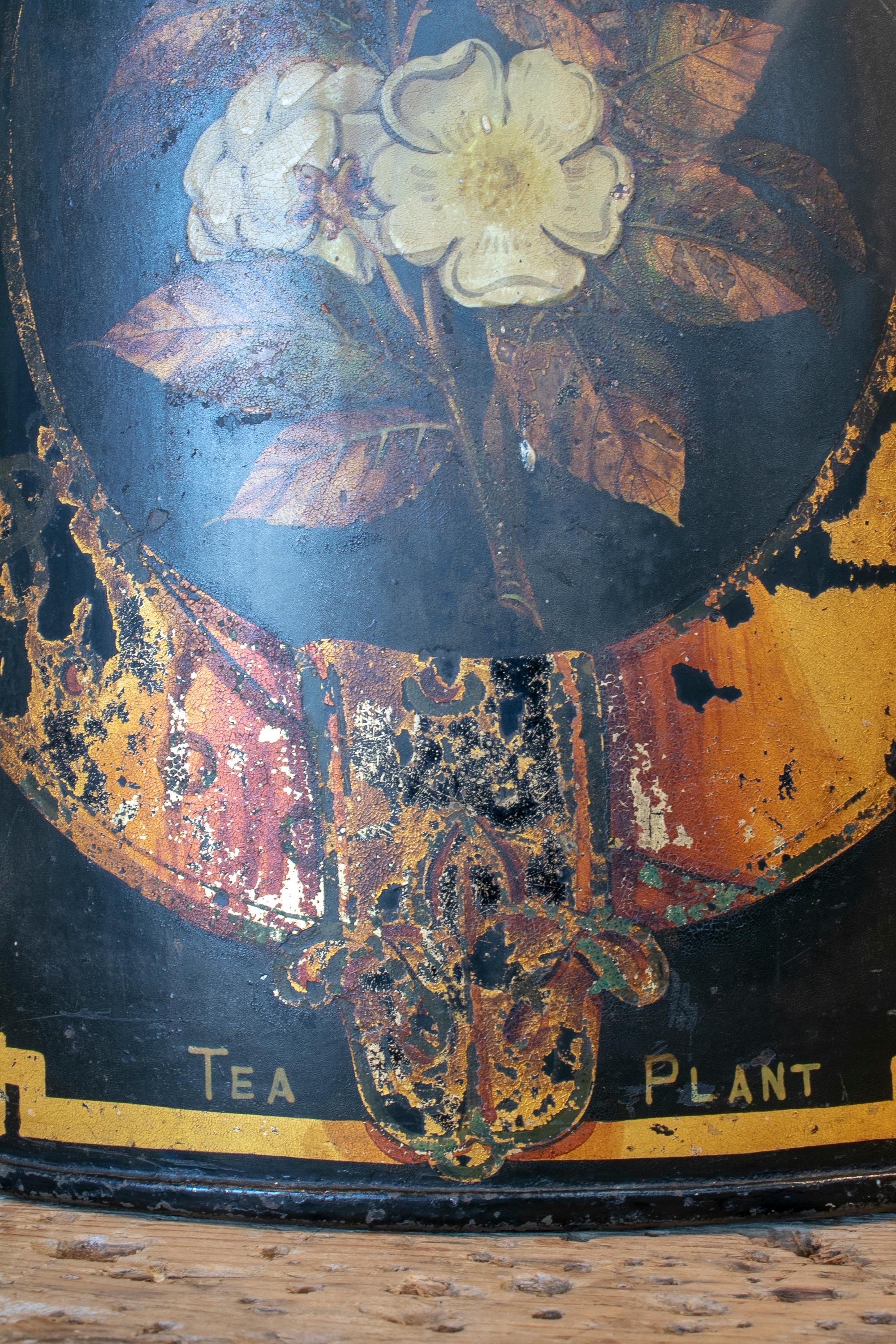 1920s English Tea Can Table Lamp 4