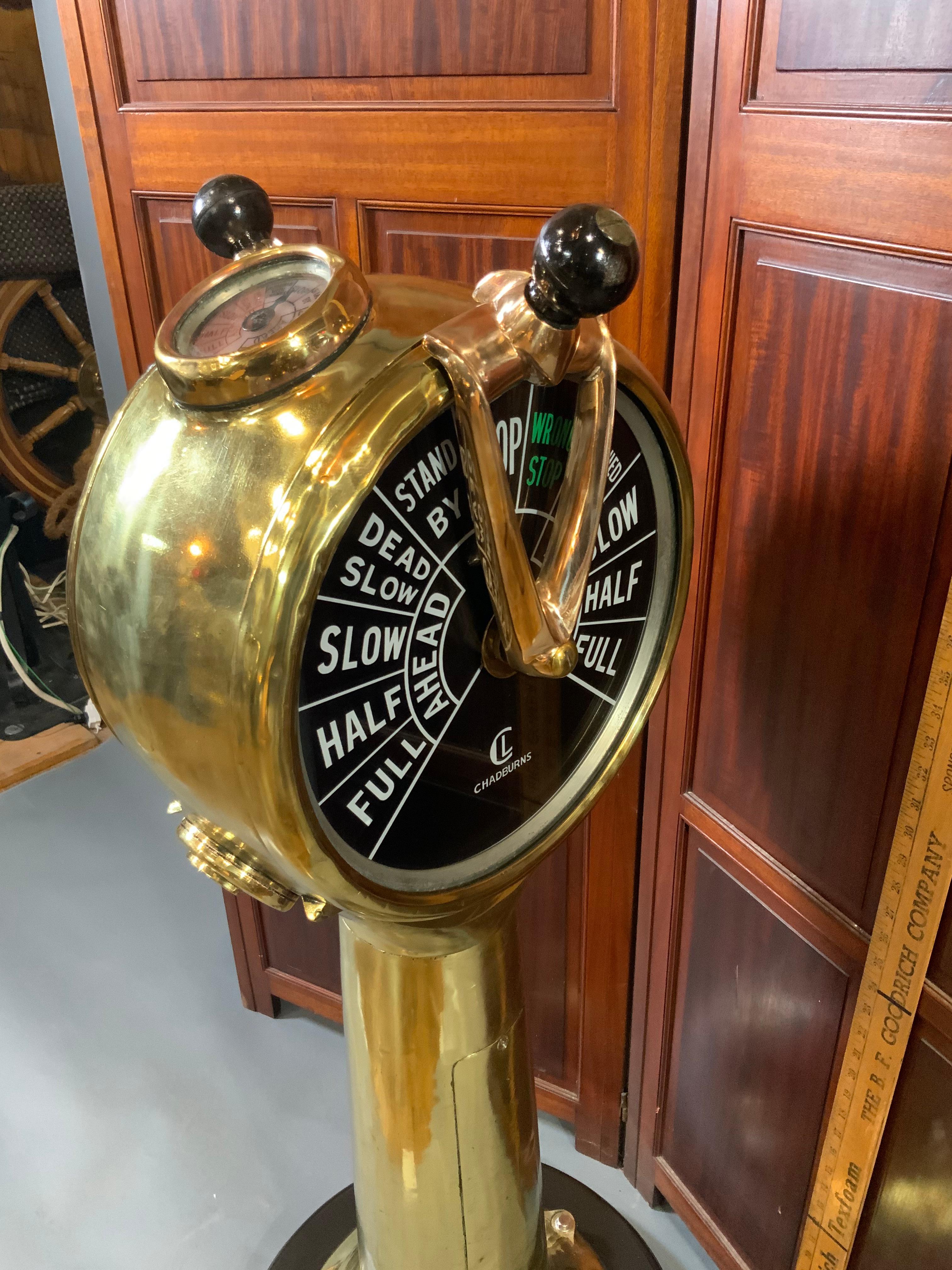 6" Brass Ship's Telegraph & Sundial Compass - Nautical Collectible Desk Decor