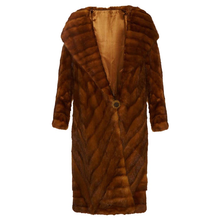 1920s Ermine Flapper Coat en vente