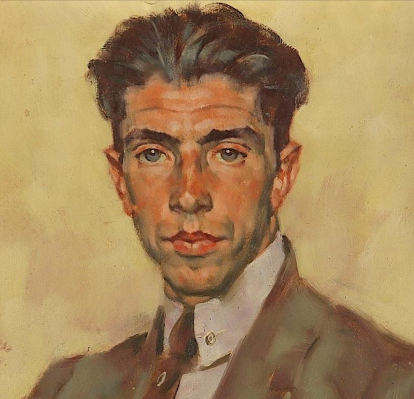1920s portrait painting