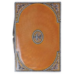 1920s European silver gilt and guilloche enamel trinket / pill box Stamp 935 PHV