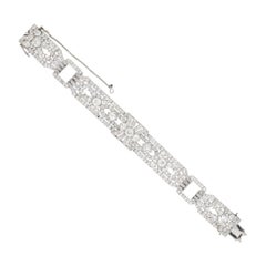 1920s Exceptional Diamond Platinum Bracelet