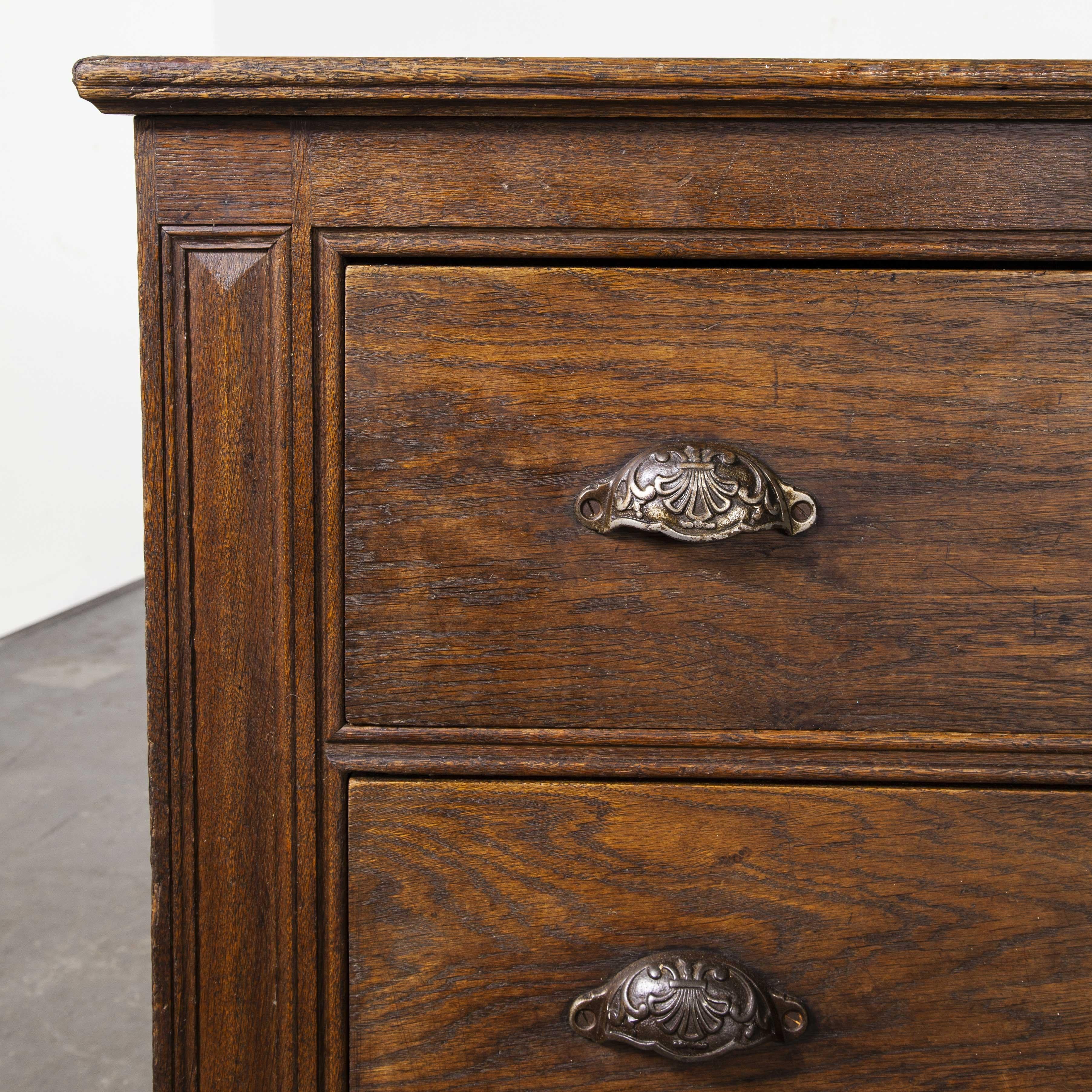 Early 20th Century 1920s Exceptional Large French Oak Bank of Drawers, Chest of Drawers