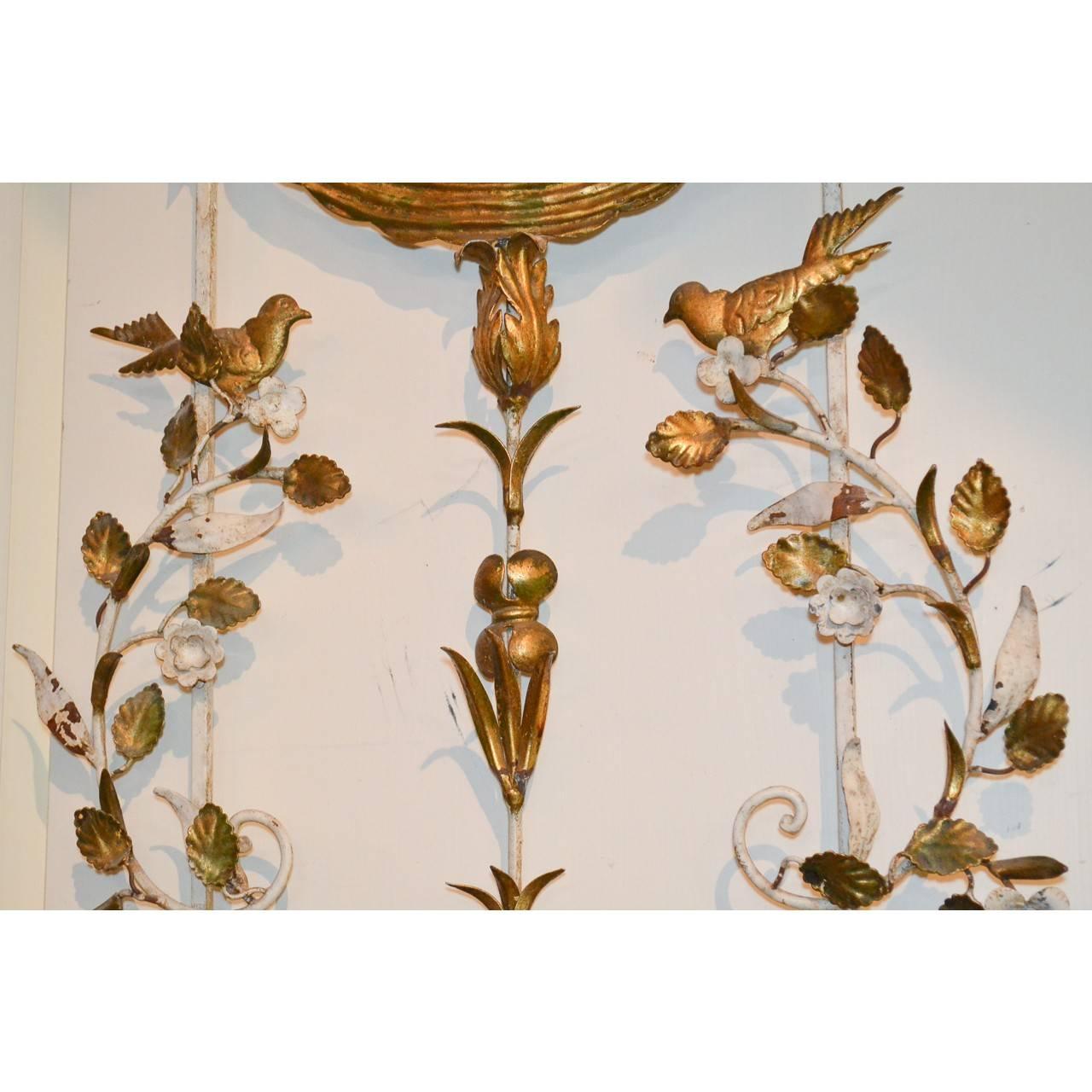Early 20th Century 1920s Exceptional Parisian Metal Candelabra Sconce