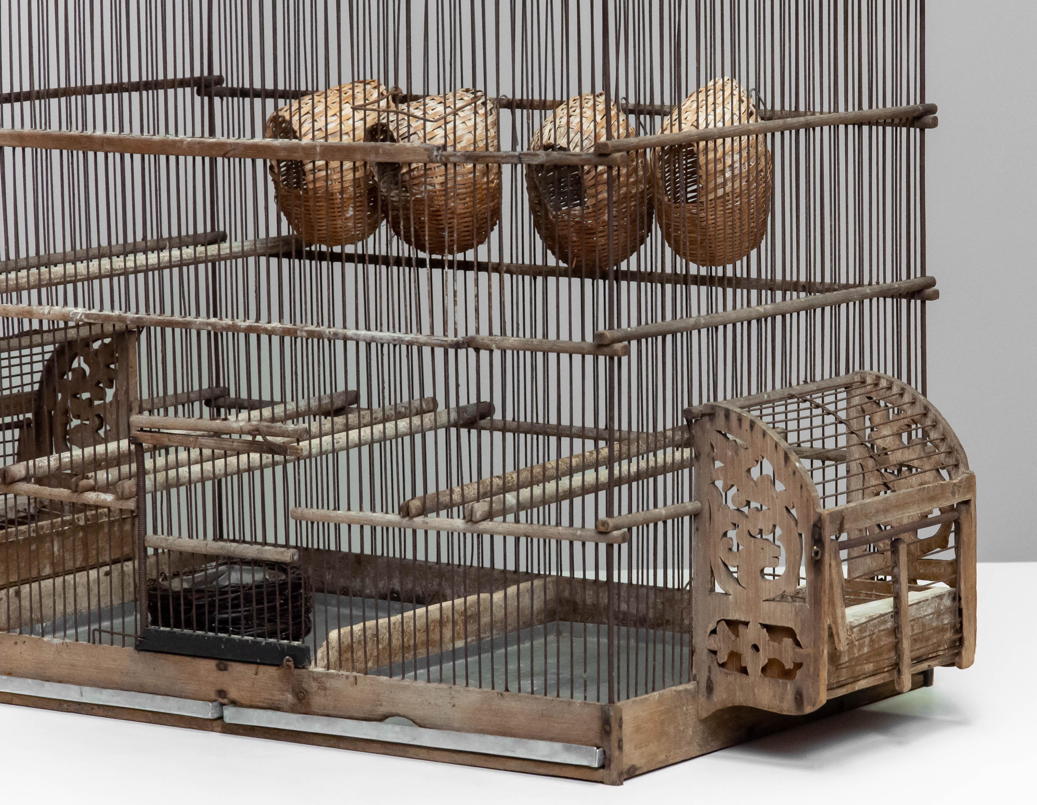wooden cage for birds