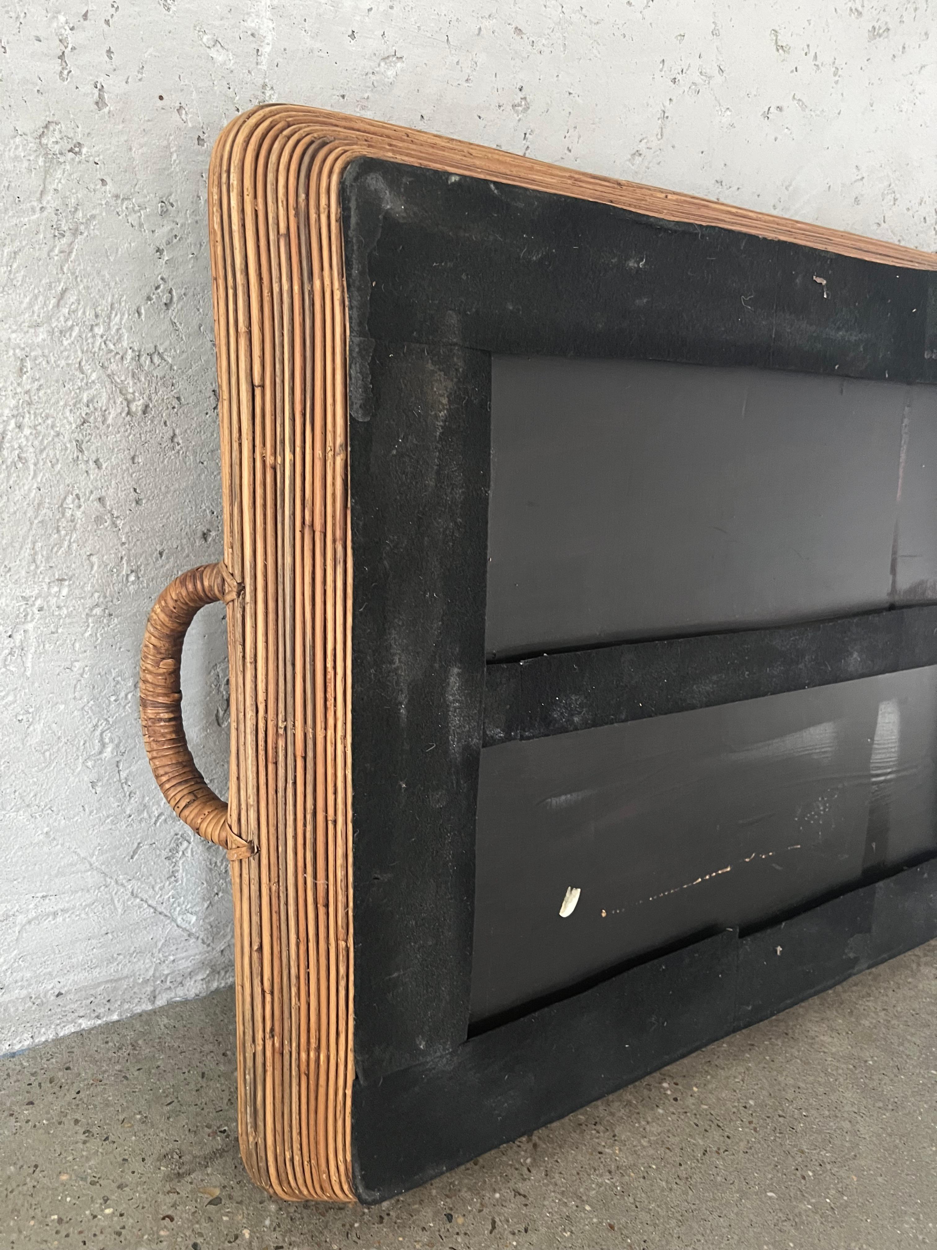 1920s Extra Long Japanese Bamboo Tray 6