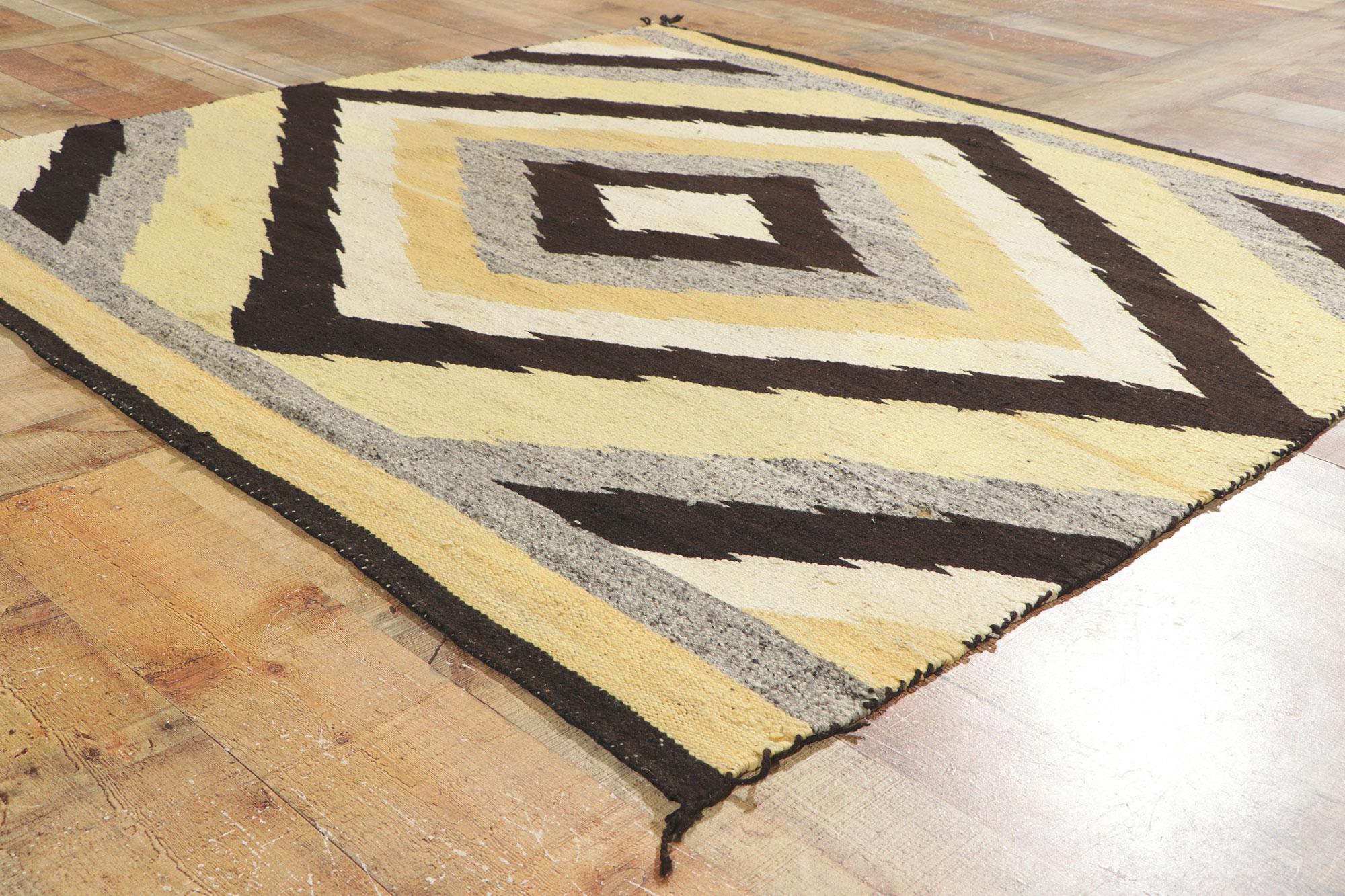 20th Century Antique Southwestern-Style Eye Dazzler Saddle Blanket, c. 1920s For Sale