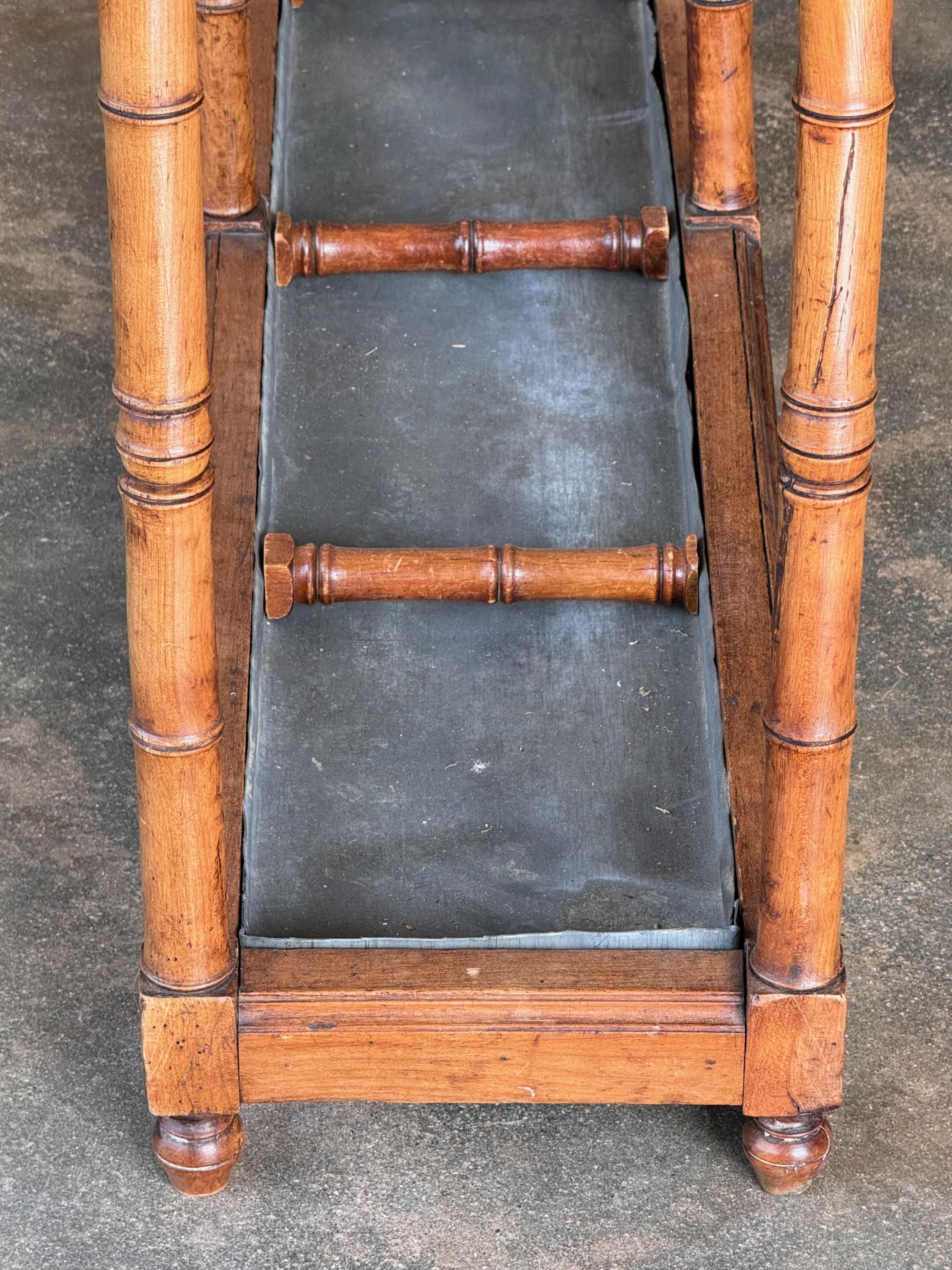 1920s Faux Bamboo Umbrella Stand For Sale 3