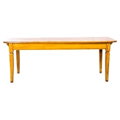 1920's Faux Wood Rectangular Angular French Dining Table