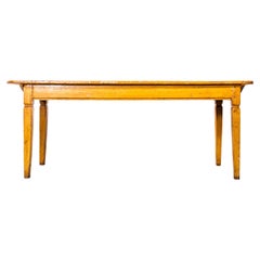 1920's Faux Wood Rectangular Angular French Dining Table
